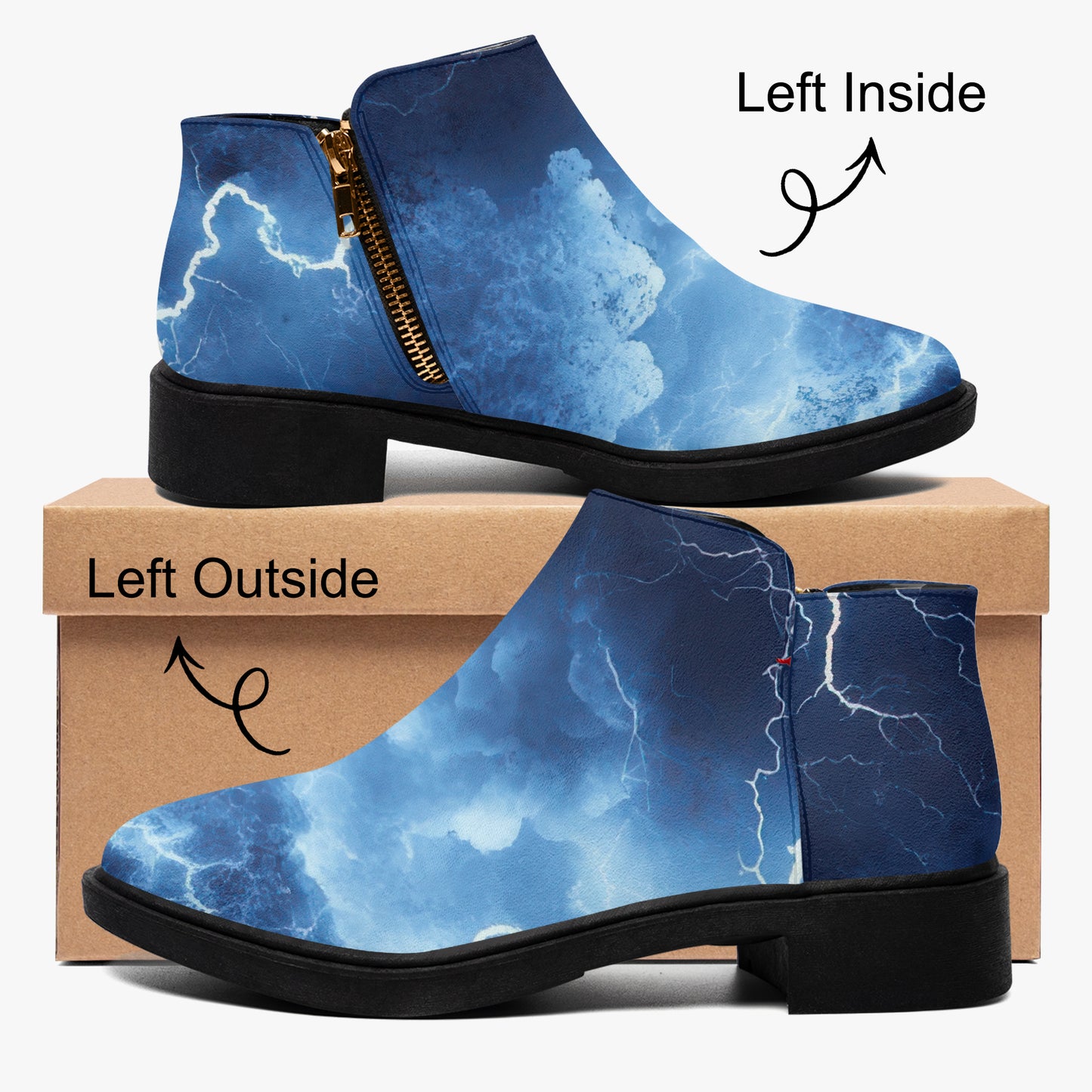 Blue Thunder elegante Reißverschluss-Stiefeletten Stiefeletten JLR Design