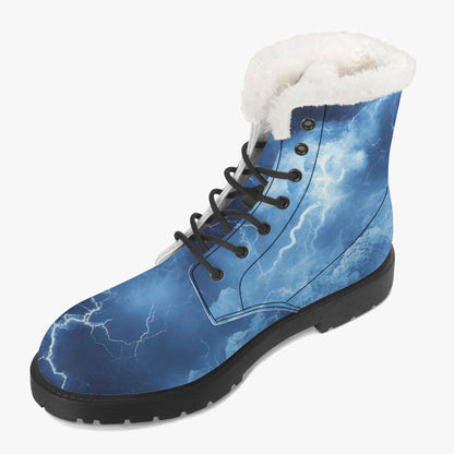Blue Thunder Faux Fur Leder Boots Boots JLR Design