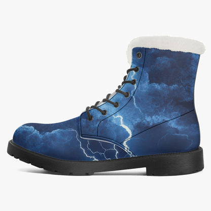 Blue Thunder Faux Fur Leder Boots Boots JLR Design