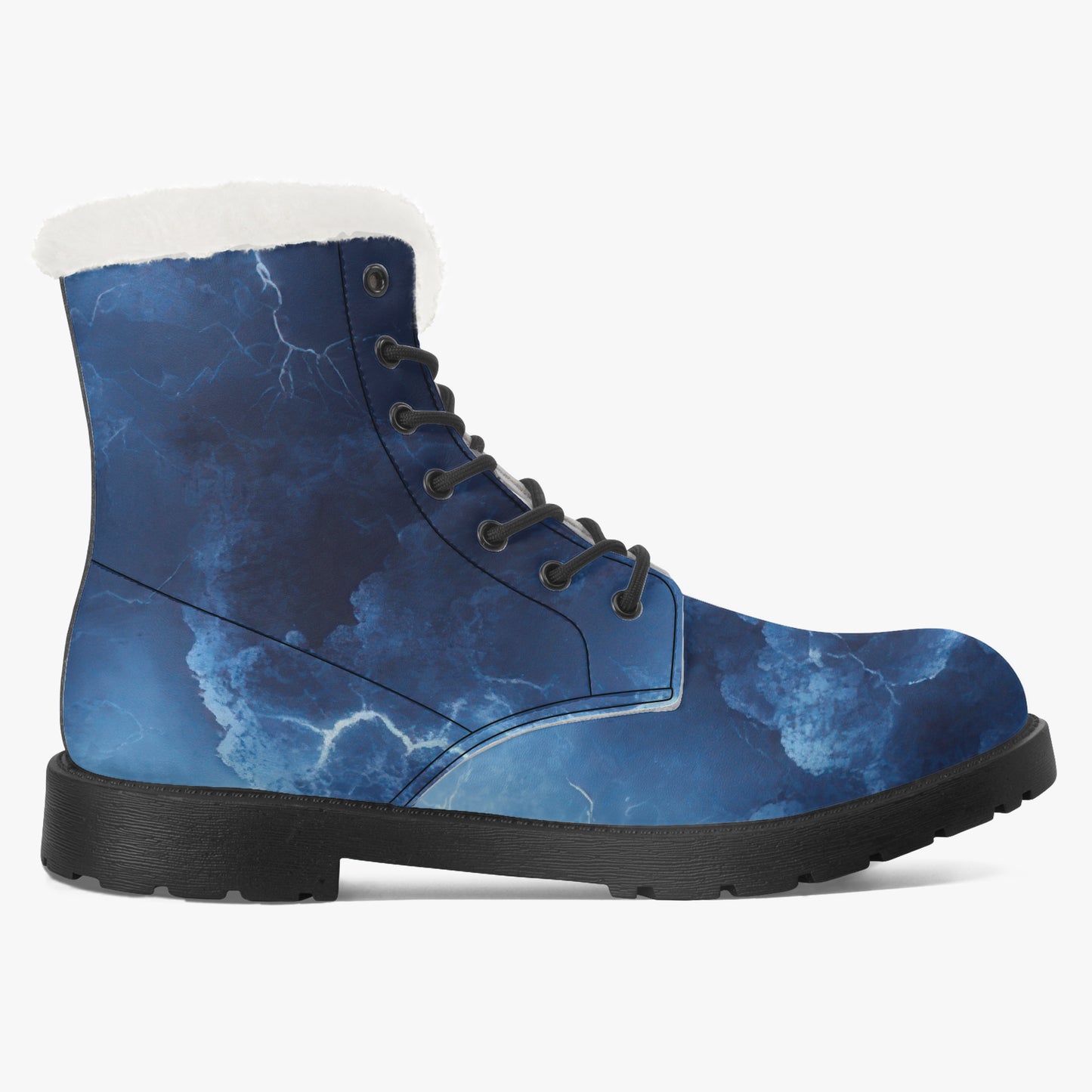 Blue Thunder Faux Fur Leder Boots Boots JLR Design