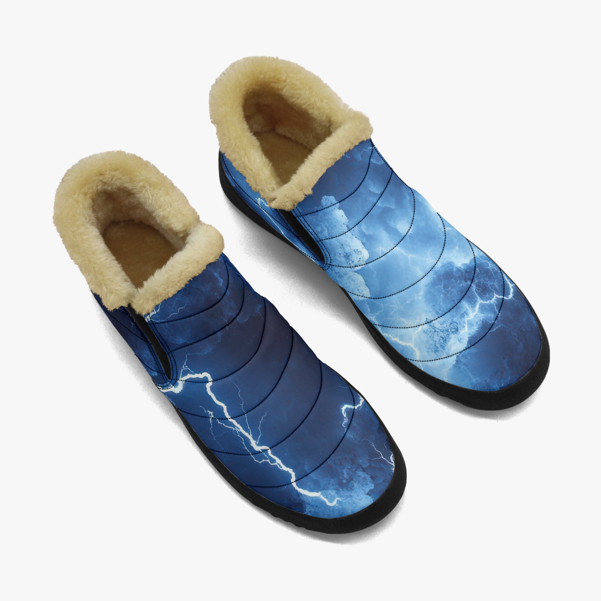 Blue Thunder Faux Fur Slipper Slipper JLR Design