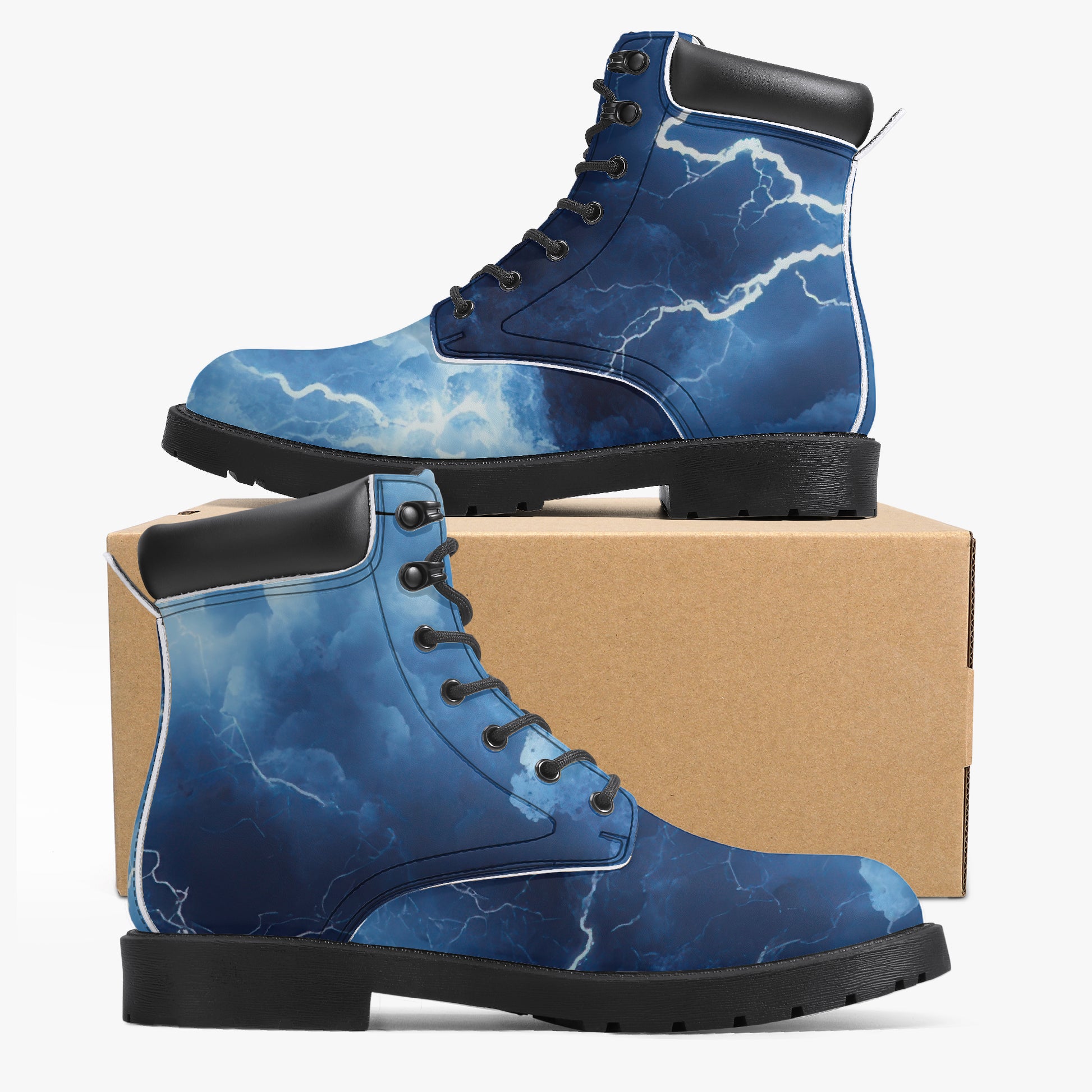 Blue Thunder Leder Boots | Stylische und Warme Winterstiefel Boots JLR Design
