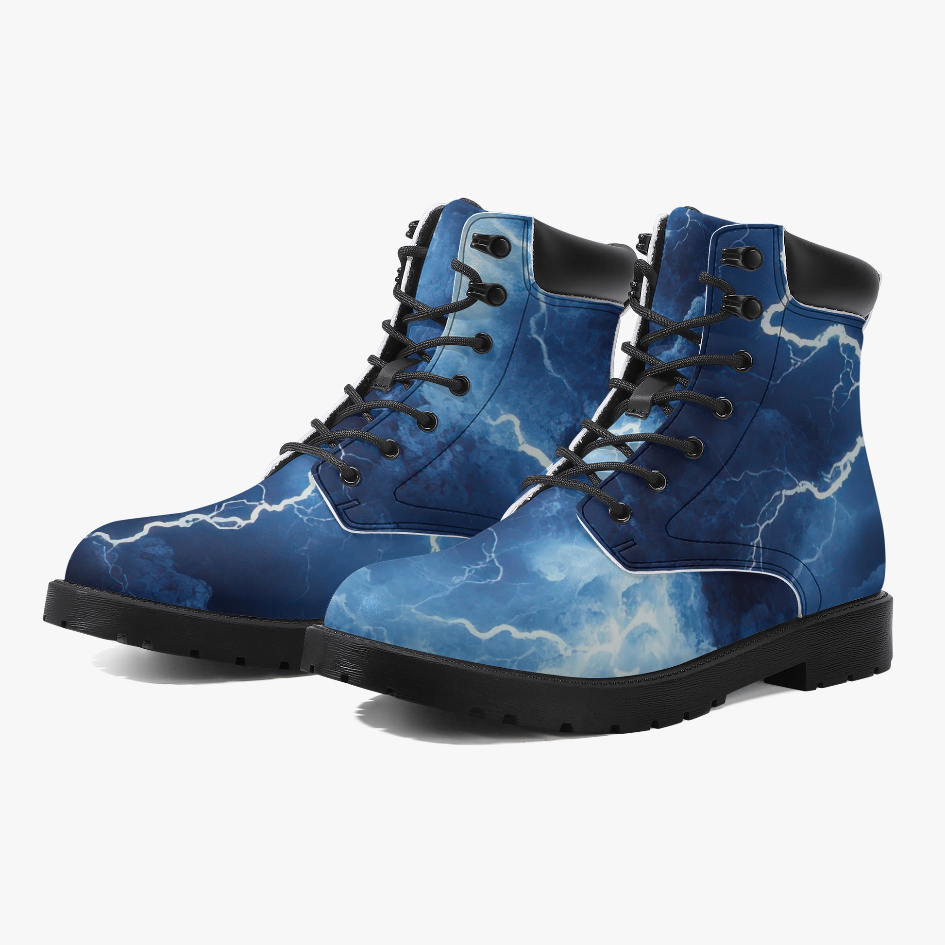Blue Thunder Leder Boots | Stylische und Warme Winterstiefel Boots JLR Design