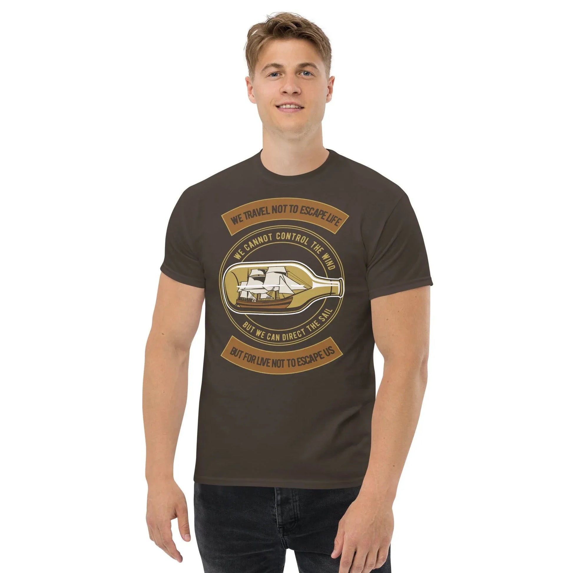 boat-in-the-bottle-herren-t-shirt-t-shirt-jlr-design-22451 - JLR Design