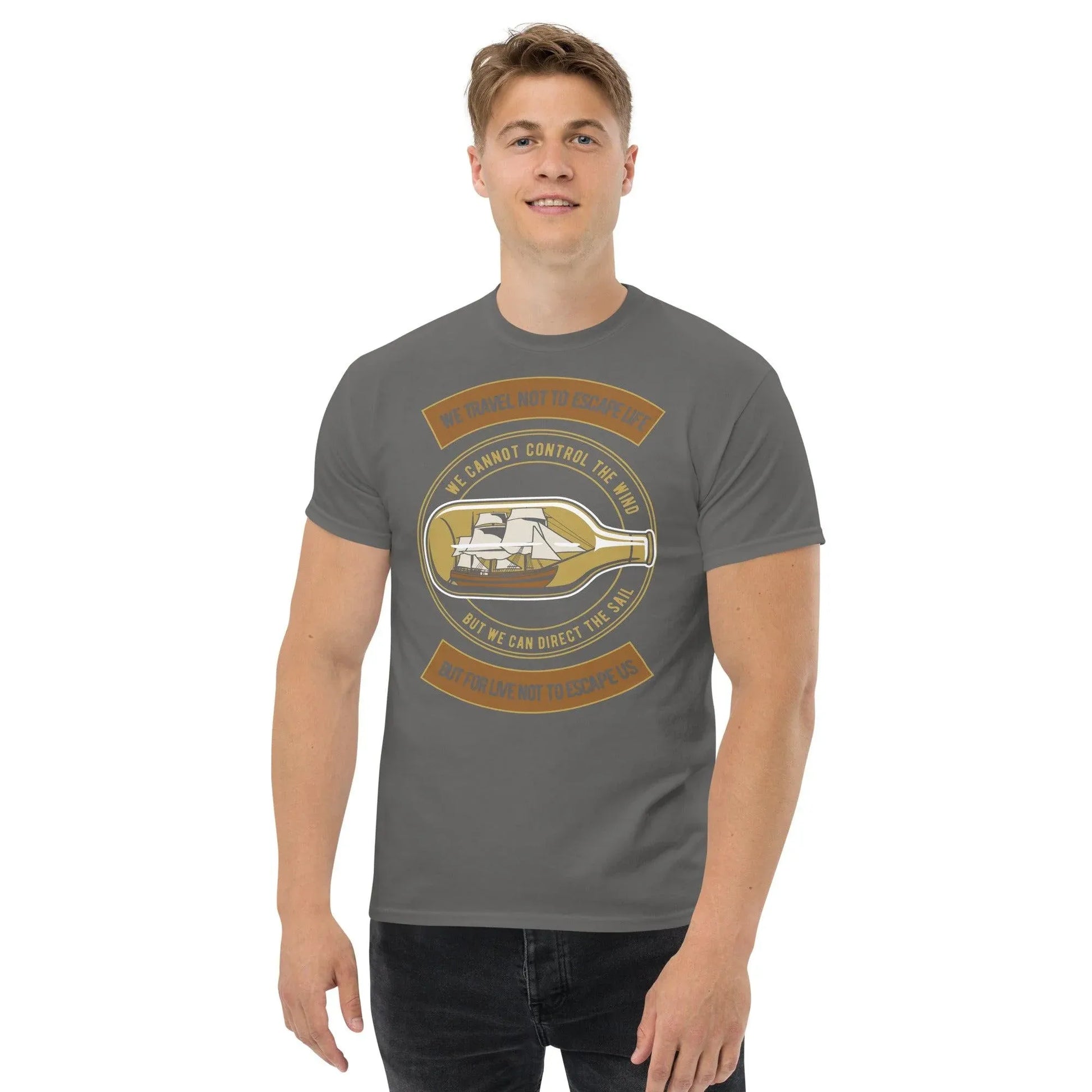 boat-in-the-bottle-herren-t-shirt-t-shirt-jlr-design-13757 - JLR Design