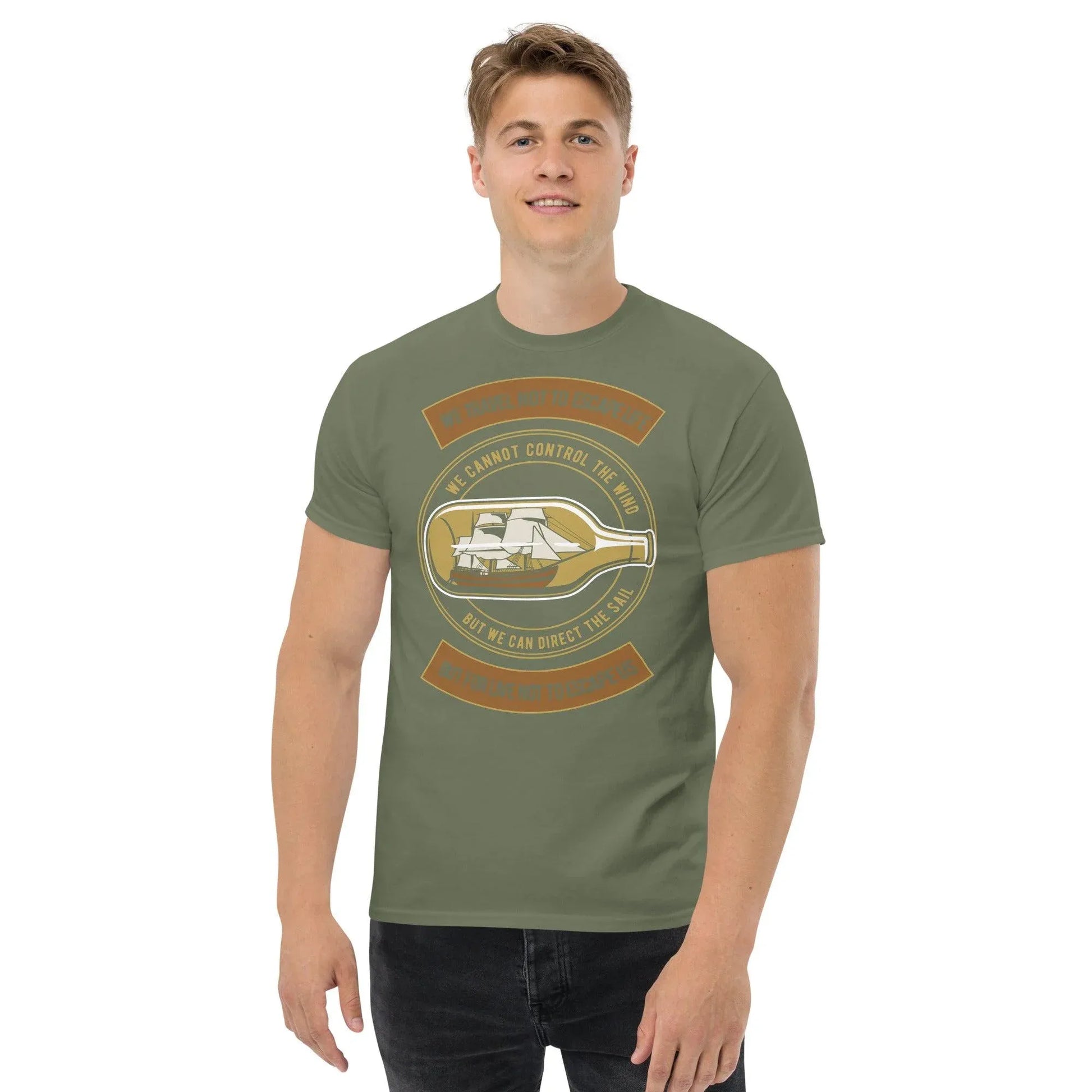 boat-in-the-bottle-herren-t-shirt-t-shirt-jlr-design-51575 - JLR Design