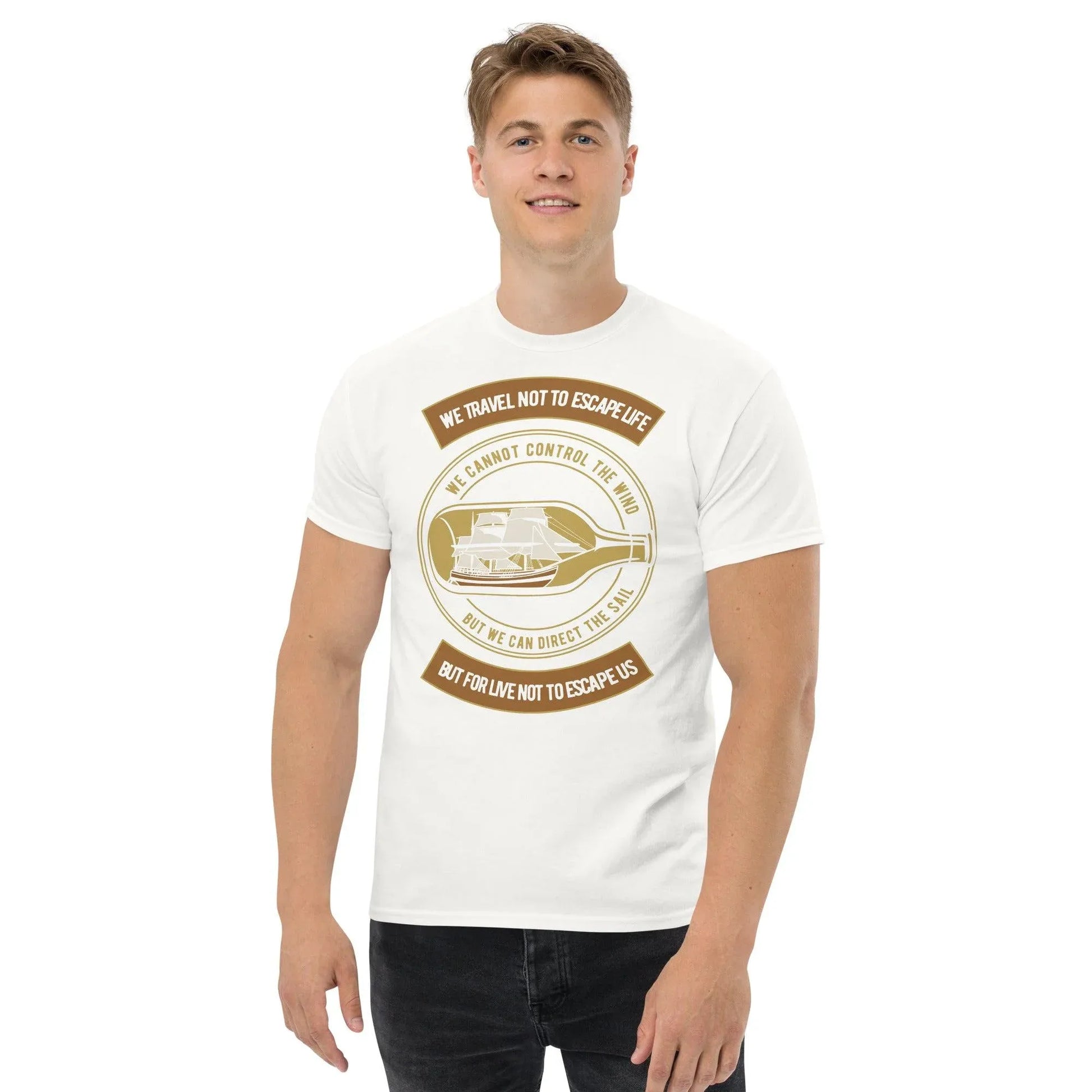 boat-in-the-bottle-herren-t-shirt-t-shirt-jlr-design-77301 - JLR Design