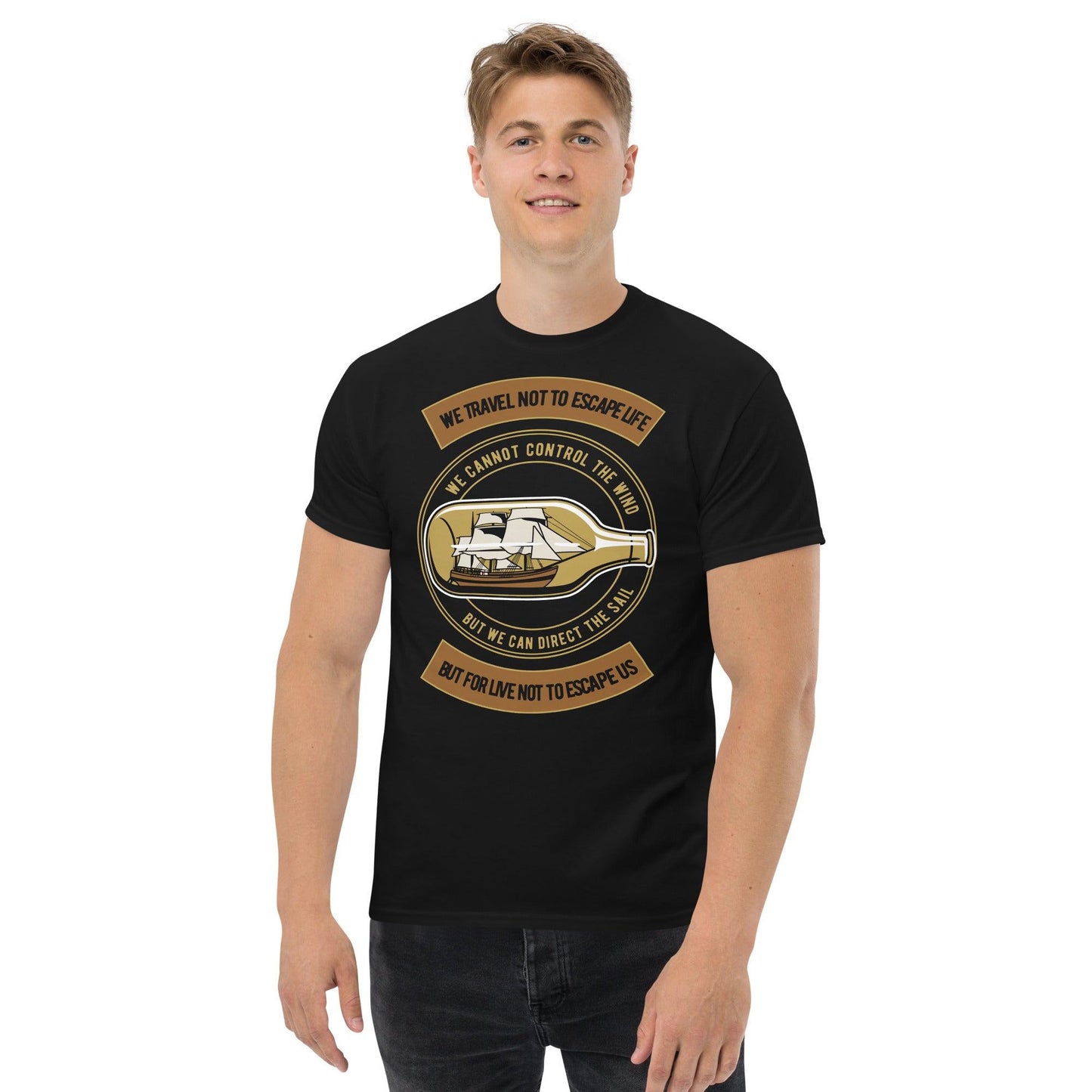 Boat in the Bottle Herren-T-Shirt T-Shirt 29.99 Boat, Bottle, Herren, T-Shirt JLR Design