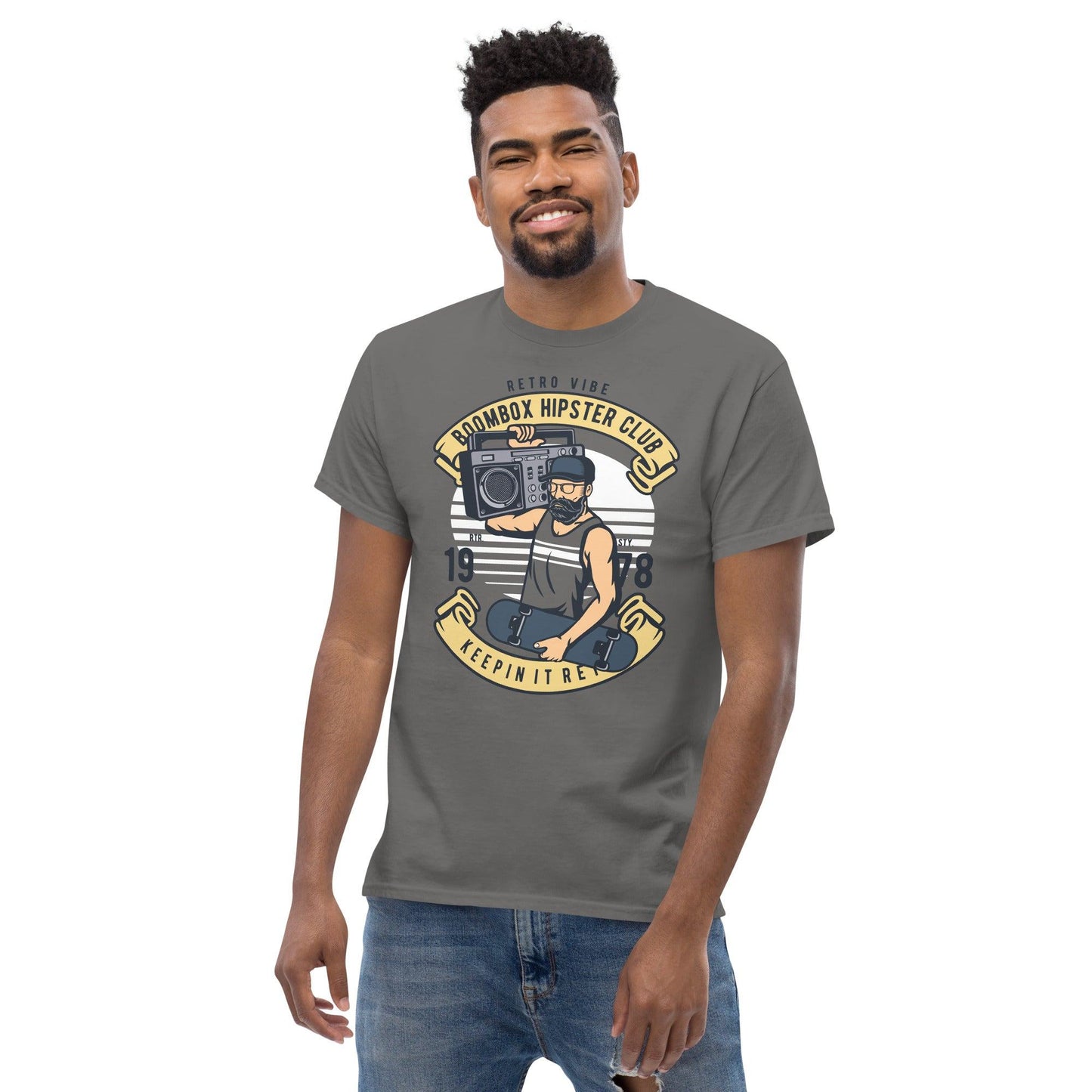 Boombox Hipster Club Herren-T-Shirt T-Shirt 29.99 Boombox, Club, Herren, Hipster, T-Shirt JLR Design