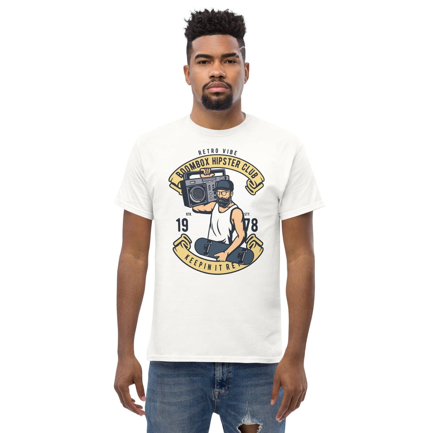 Boombox Hipster Club Herren-T-Shirt T-Shirt 29.99 Boombox, Club, Herren, Hipster, T-Shirt JLR Design