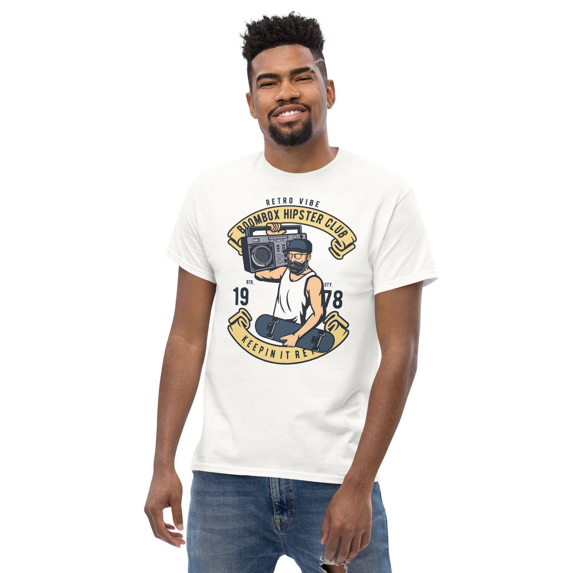 boombox-hipster-club-herren-t-shirt-t-shirt-jlr-design-94785 - JLR Design