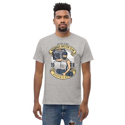 Boombox Hipster Club Herren-T-Shirt T-Shirt JLR Design