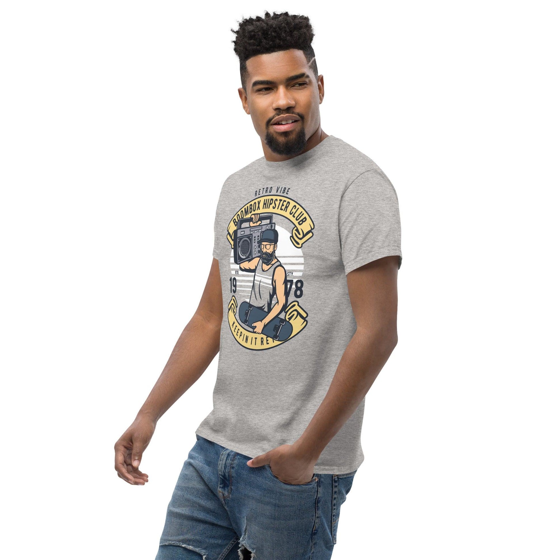 Boombox Hipster Club Herren-T-Shirt T-Shirt JLR Design