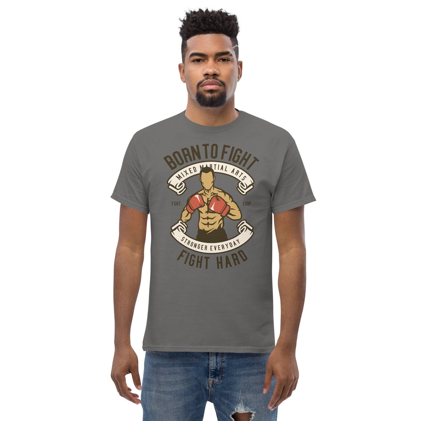 Born to Fight Herren-T-Shirt T-Shirt 29.99 Born, Fight, Herren, T-Shirt JLR Design