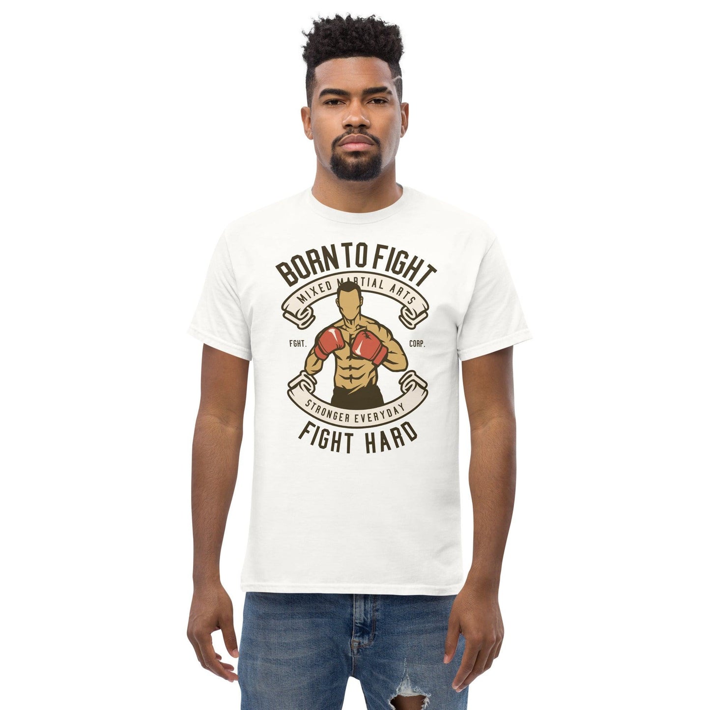 Born to Fight Herren-T-Shirt T-Shirt 29.99 Born, Fight, Herren, T-Shirt JLR Design