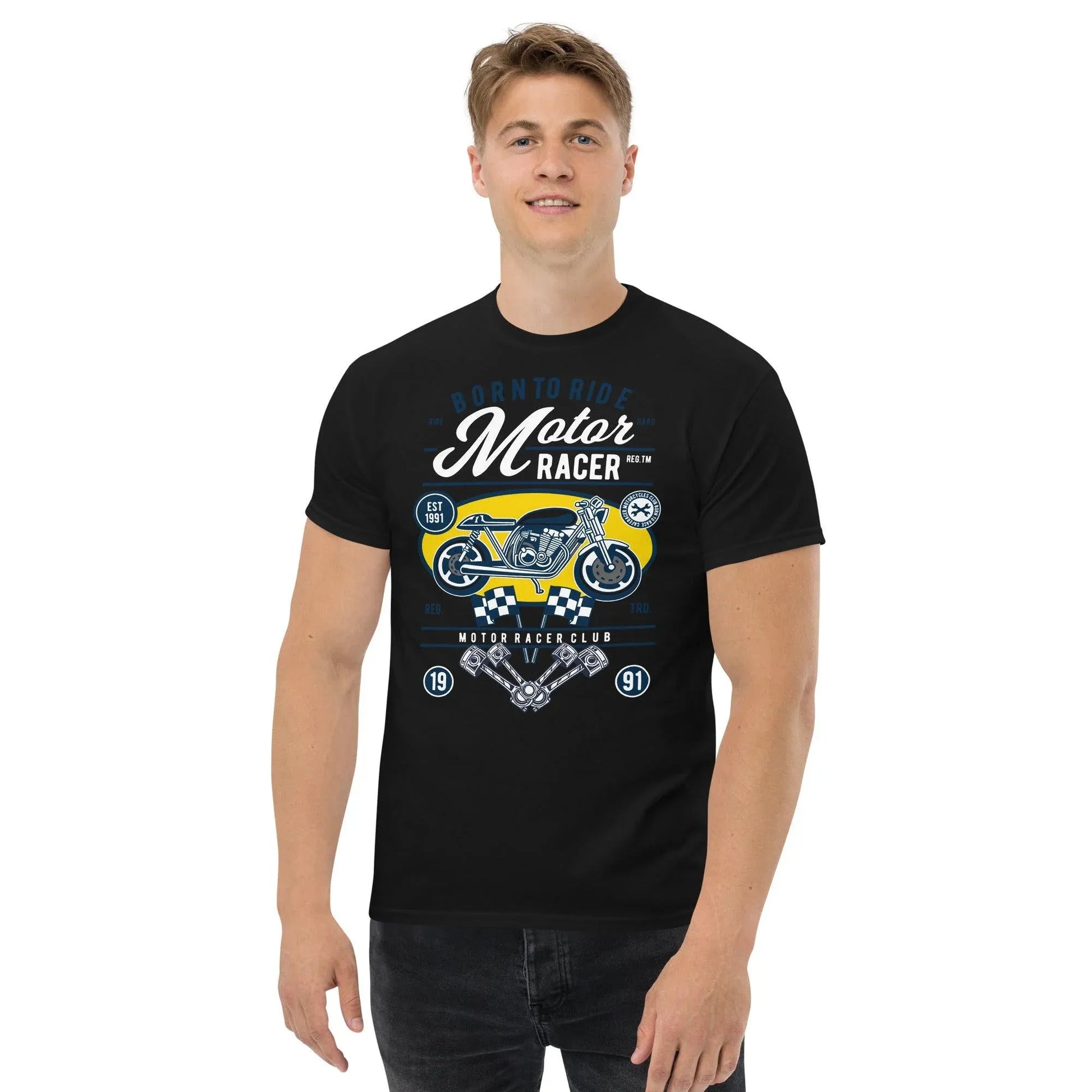 born-to-ride-motoracer-herren-t-shirt-t-shirt-jlr-design-1 - JLR Design
