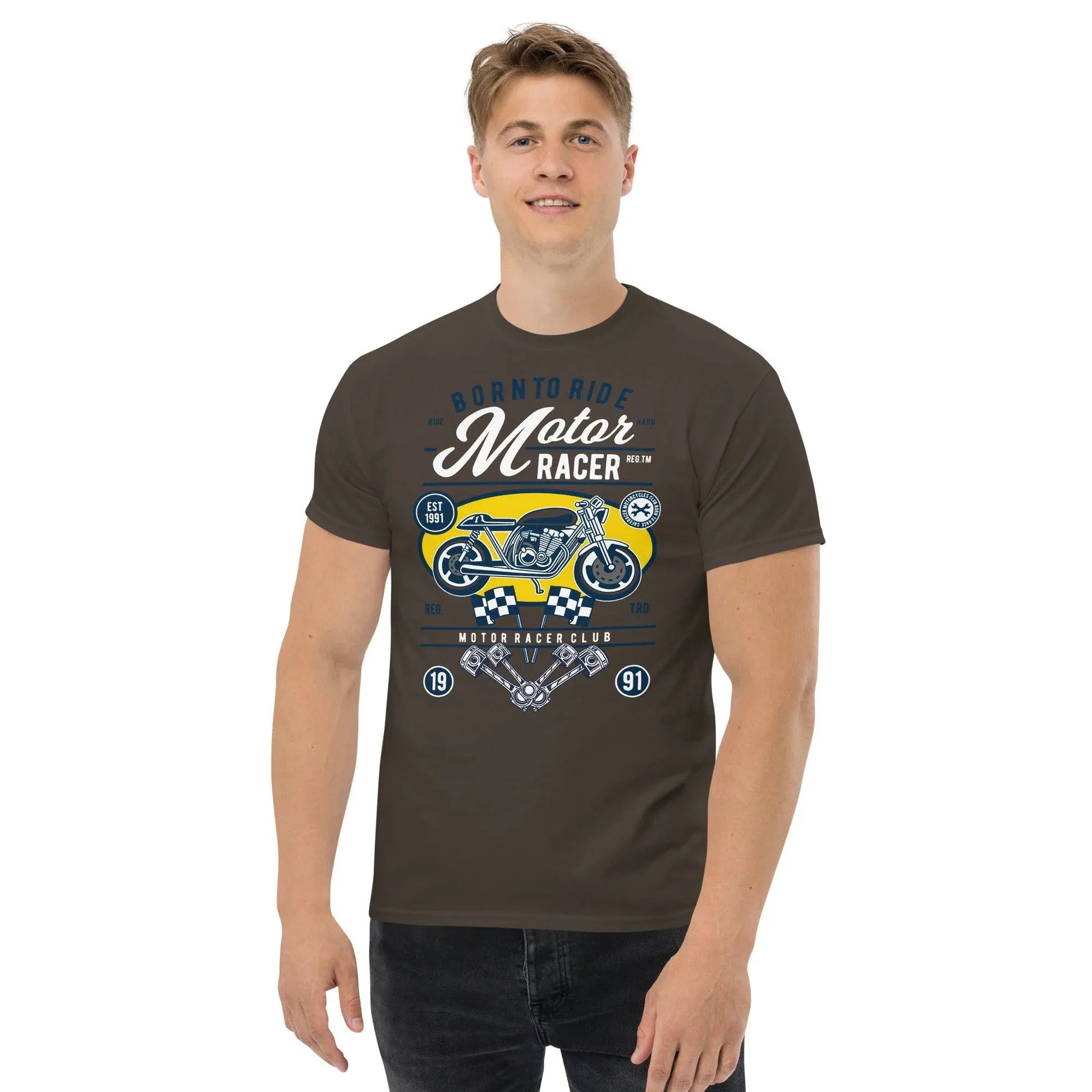 born-to-ride-motoracer-herren-t-shirt-t-shirt-jlr-design-22630 - JLR Design