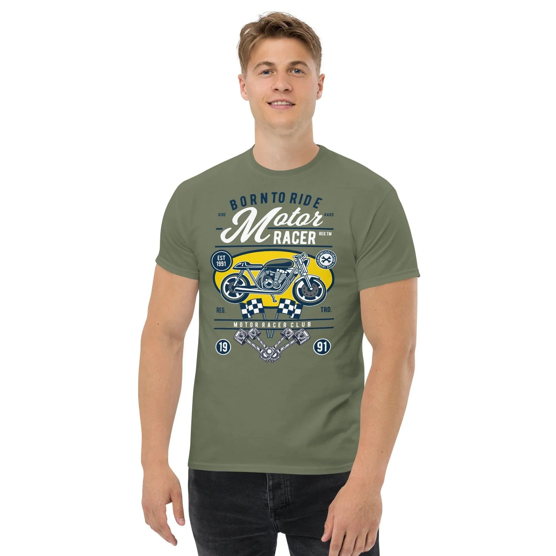 born-to-ride-motoracer-herren-t-shirt-t-shirt-jlr-design-75420 - JLR Design