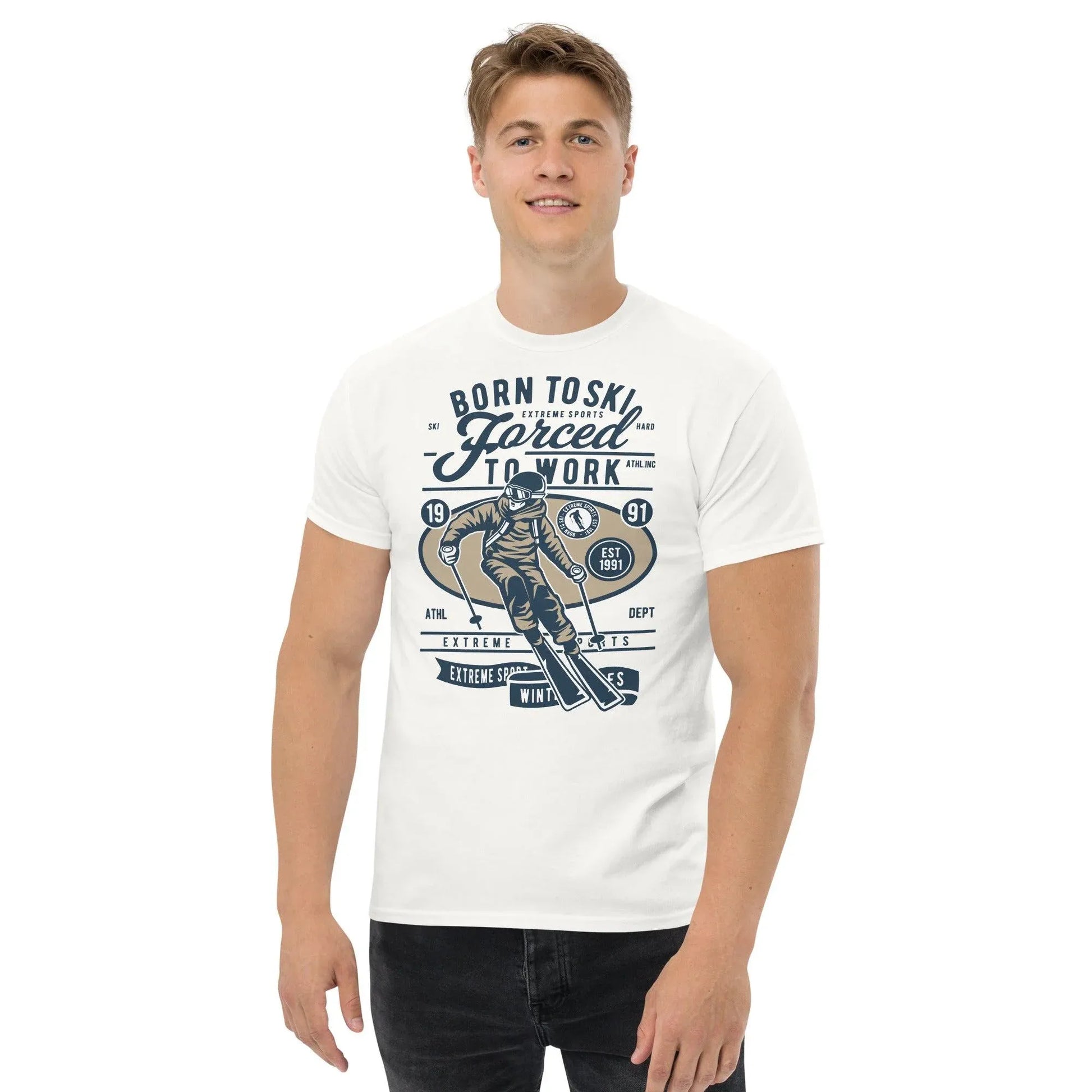 born-to-ski-herren-t-shirt-t-shirt-jlr-design-1 - JLR Design