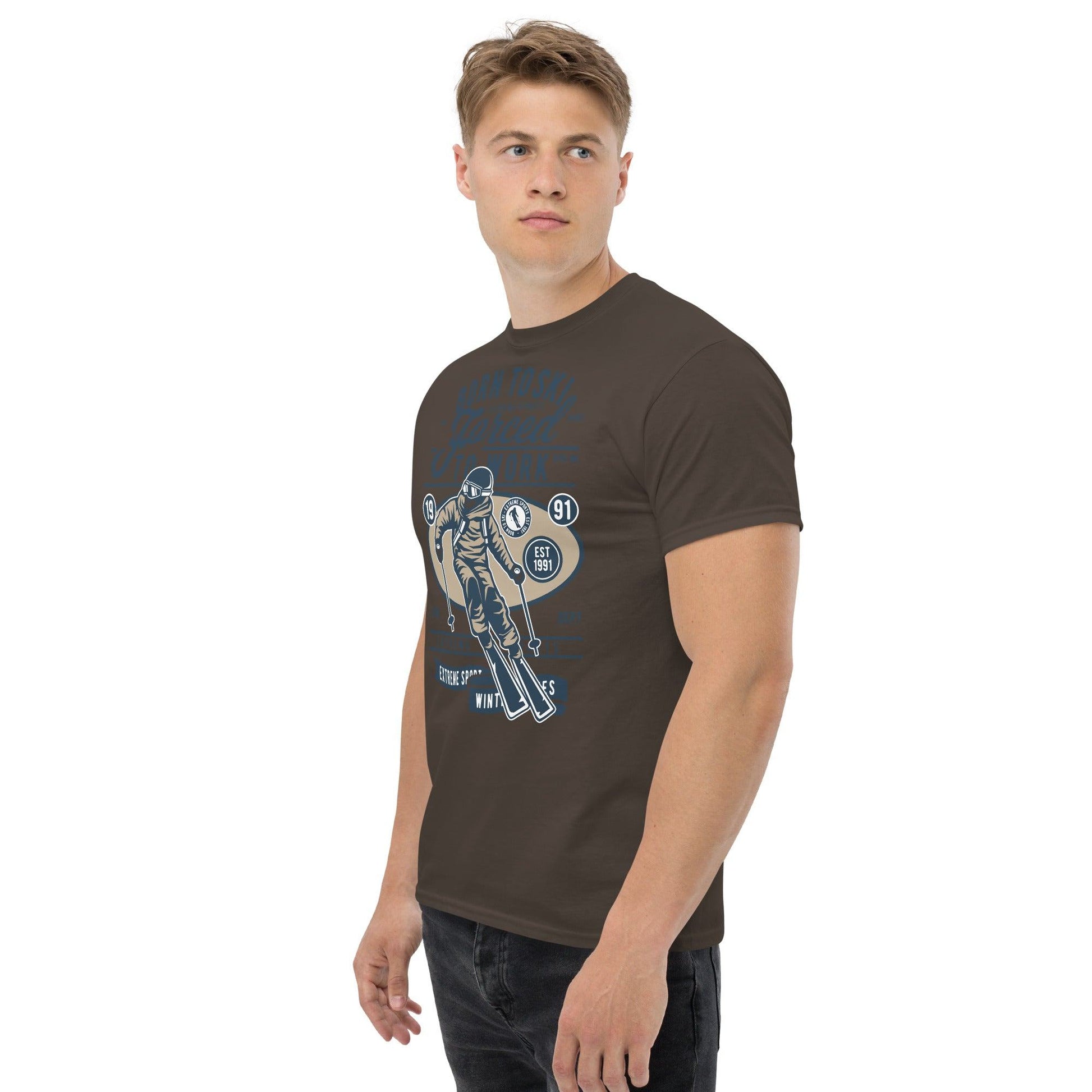 Born to Ski Herren-T-Shirt T-Shirt 29.99 Born, Herren, Ski, T-Shirt JLR Design