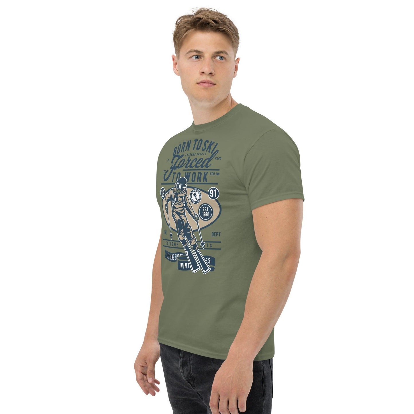 Born to Ski Herren-T-Shirt T-Shirt 29.99 Born, Herren, Ski, T-Shirt JLR Design