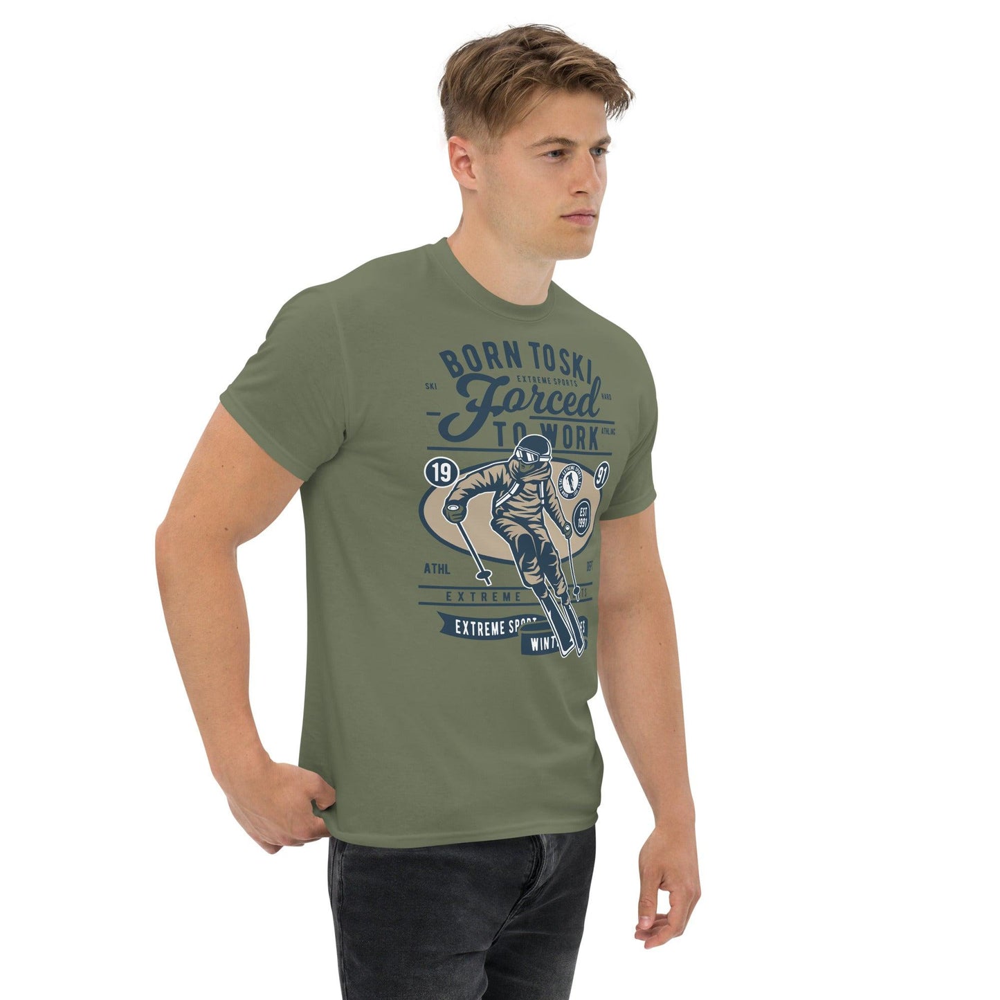 Born to Ski Herren-T-Shirt T-Shirt 29.99 Born, Herren, Ski, T-Shirt JLR Design