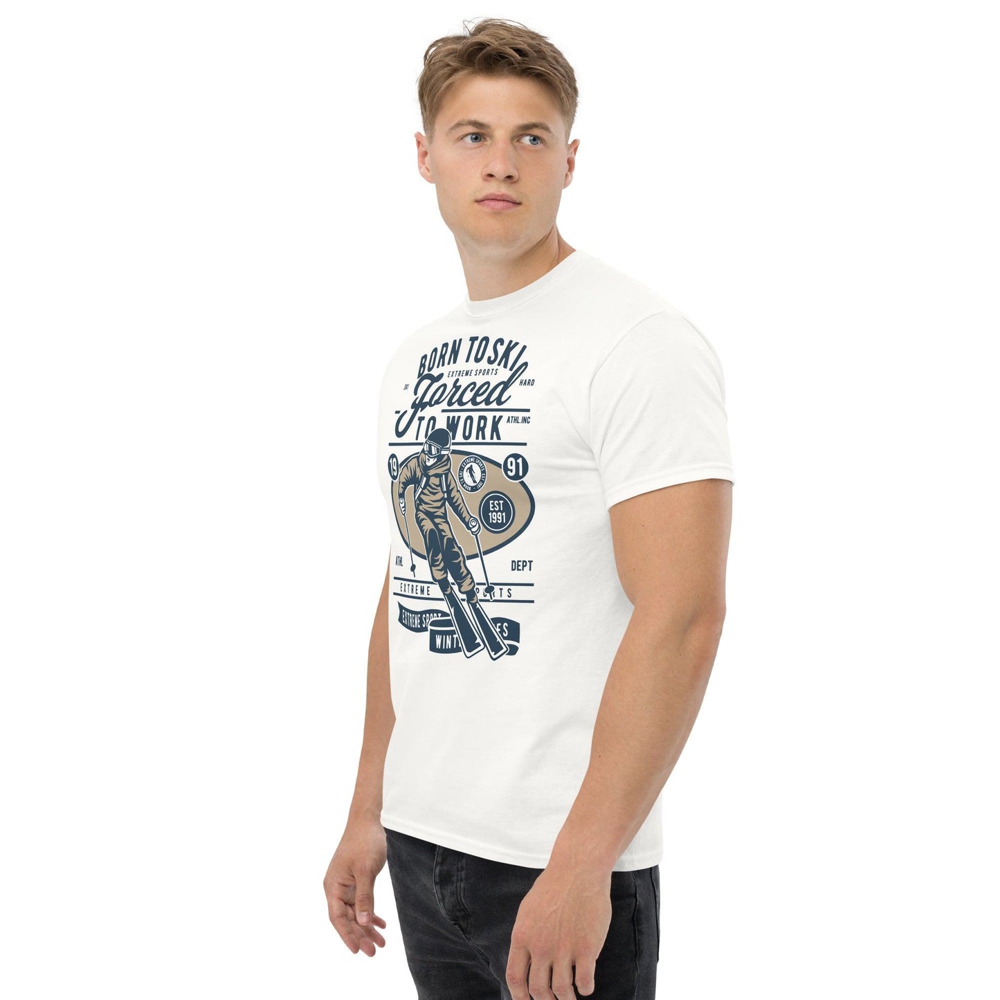 Born to Ski Herren-T-Shirt T-Shirt 29.99 Born, Herren, Ski, T-Shirt JLR Design