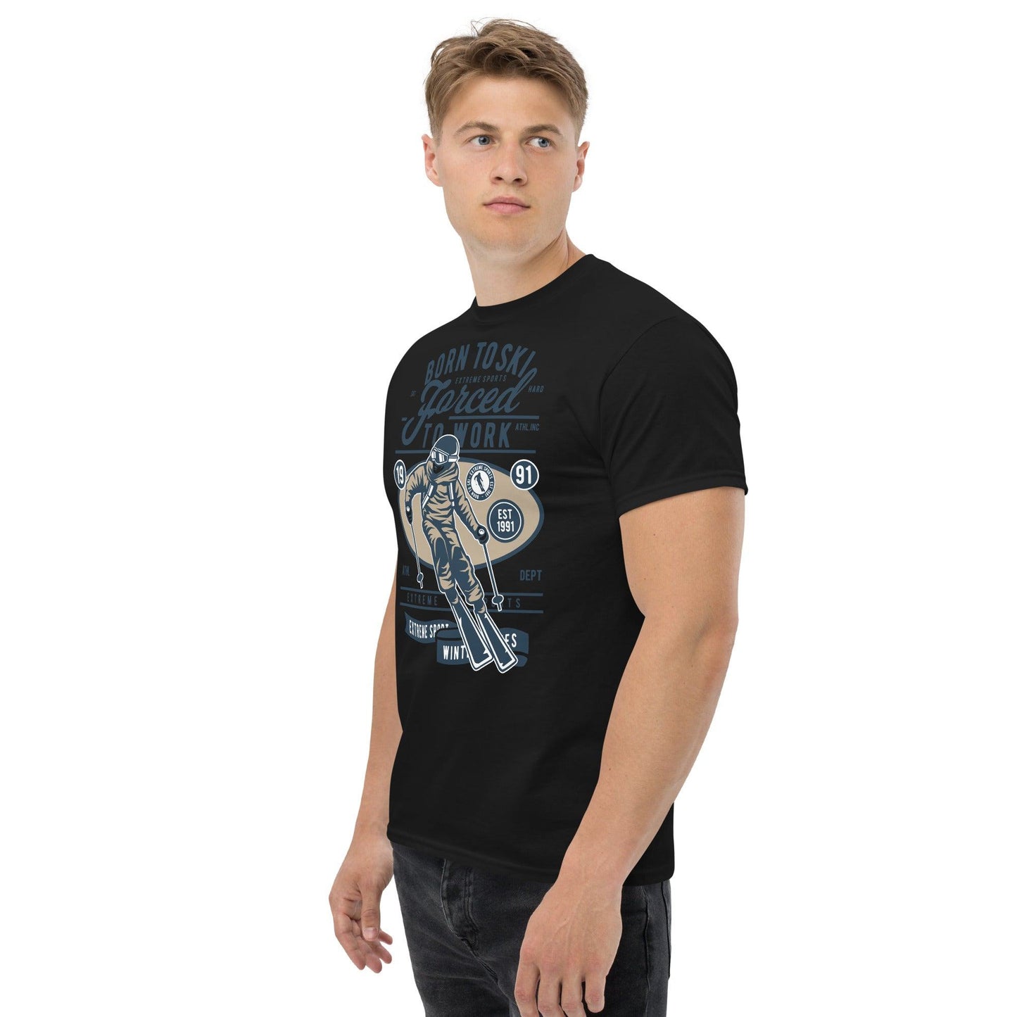 Born to Ski Herren-T-Shirt T-Shirt 29.99 Born, Herren, Ski, T-Shirt JLR Design