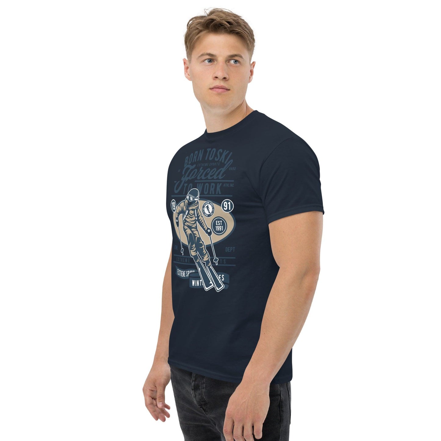 Born to Ski Herren-T-Shirt T-Shirt 29.99 Born, Herren, Ski, T-Shirt JLR Design