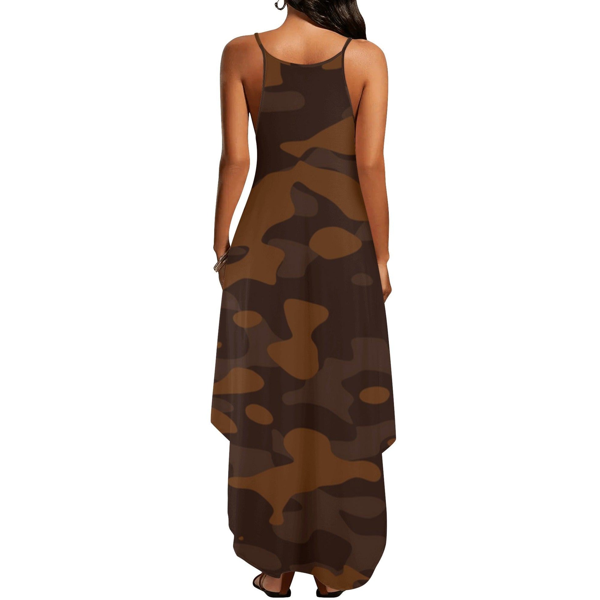 Braun Camouflage elegantes ärmelloses Abendkleid Abendkleid 77.99 Abendkleid, Braun, Camouflage, Elegant, ärmellos JLR Design