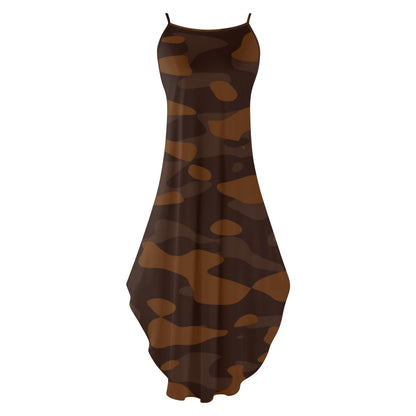 Braun Camouflage elegantes ärmelloses Abendkleid Abendkleid 77.99 Abendkleid, Braun, Camouflage, Elegant, ärmellos JLR Design