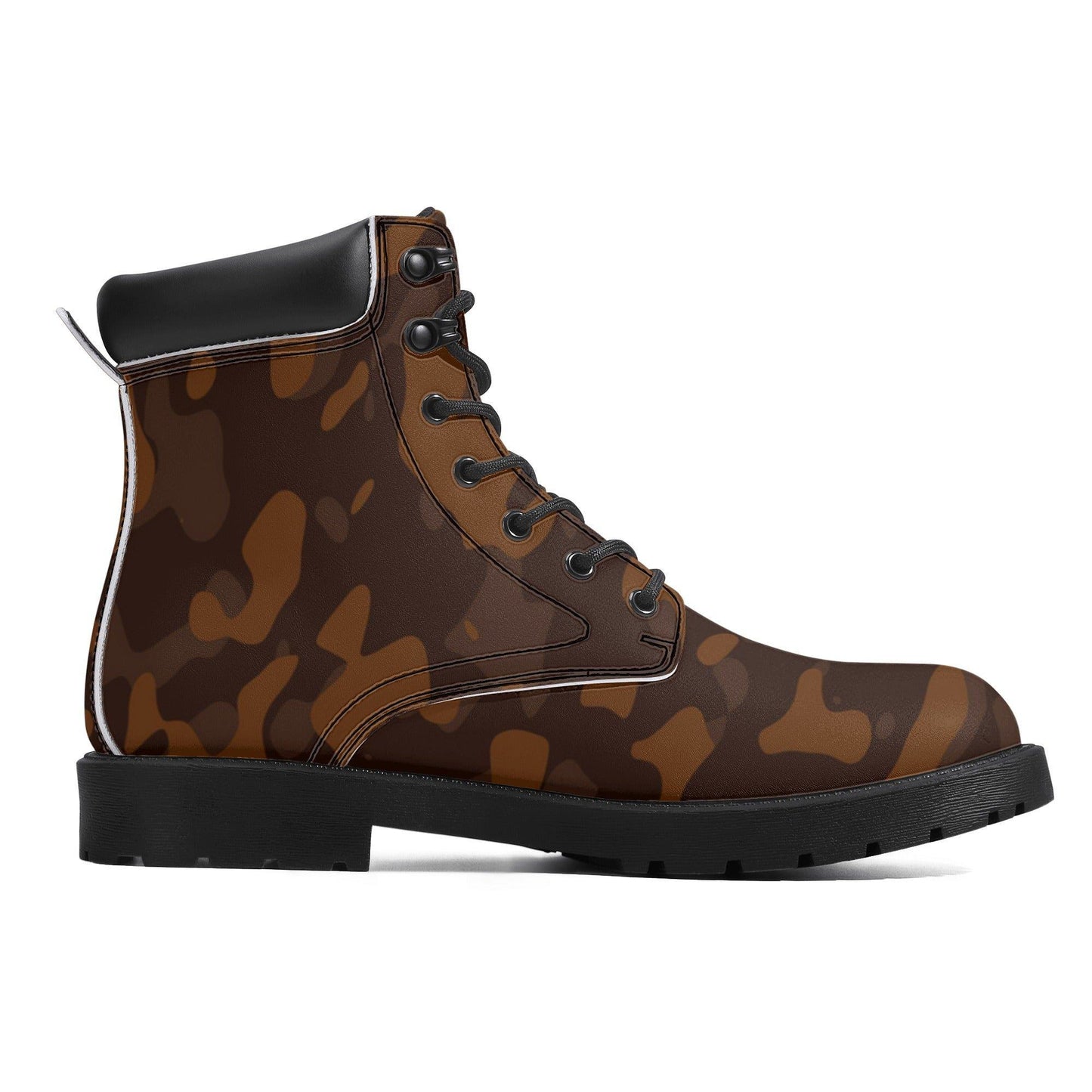 Braune Camouflage Ganzjahres Stiefel für Damen Lederstiefel 82.99 Braun, Camouflage, Damen, Ganzjahres, Lederstiefel JLR Design