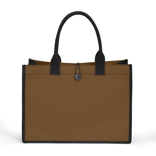 Braune Canvas Shopper Tasche Einkaufstasche JLR Design