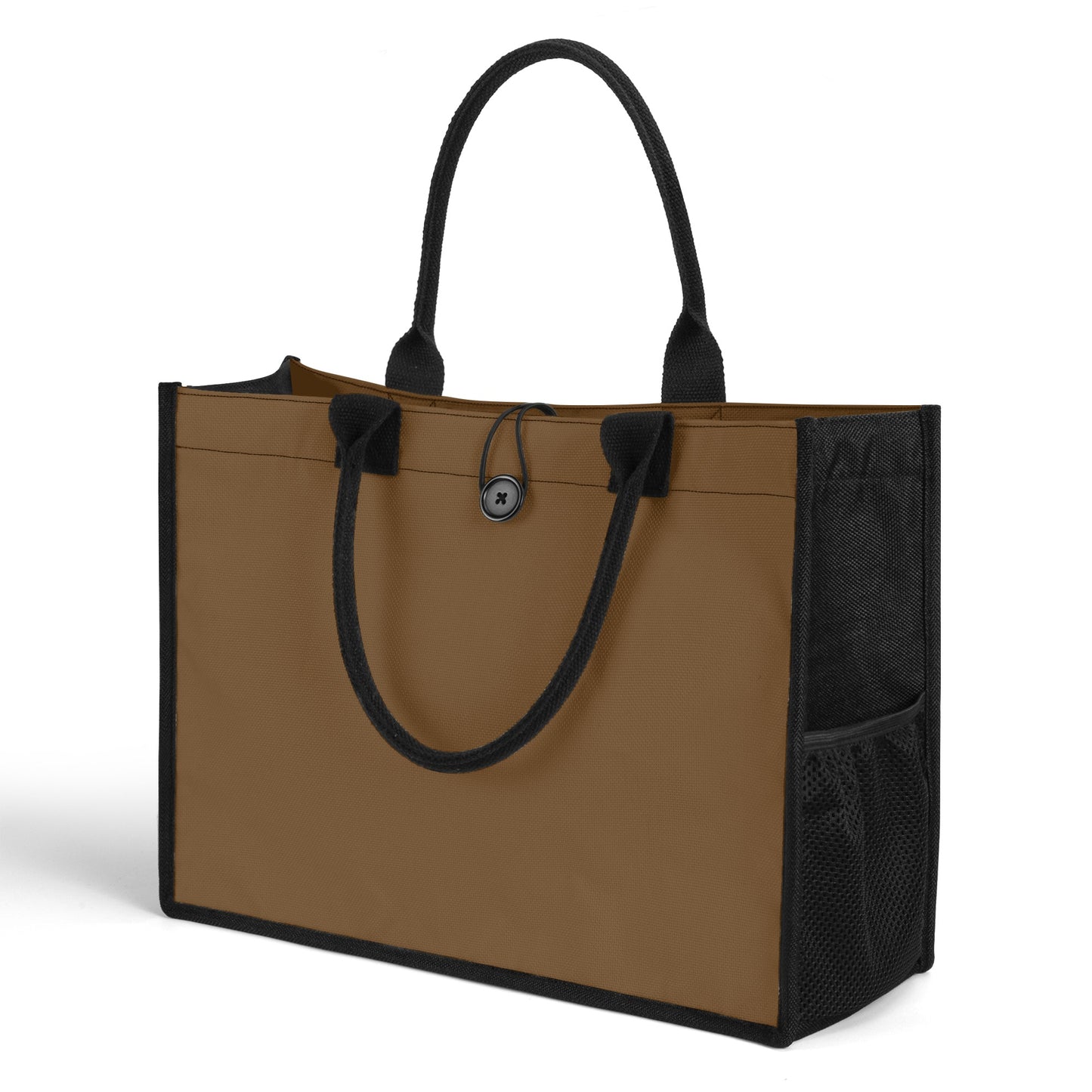 Braune Canvas Shopper Tasche Einkaufstasche JLR Design