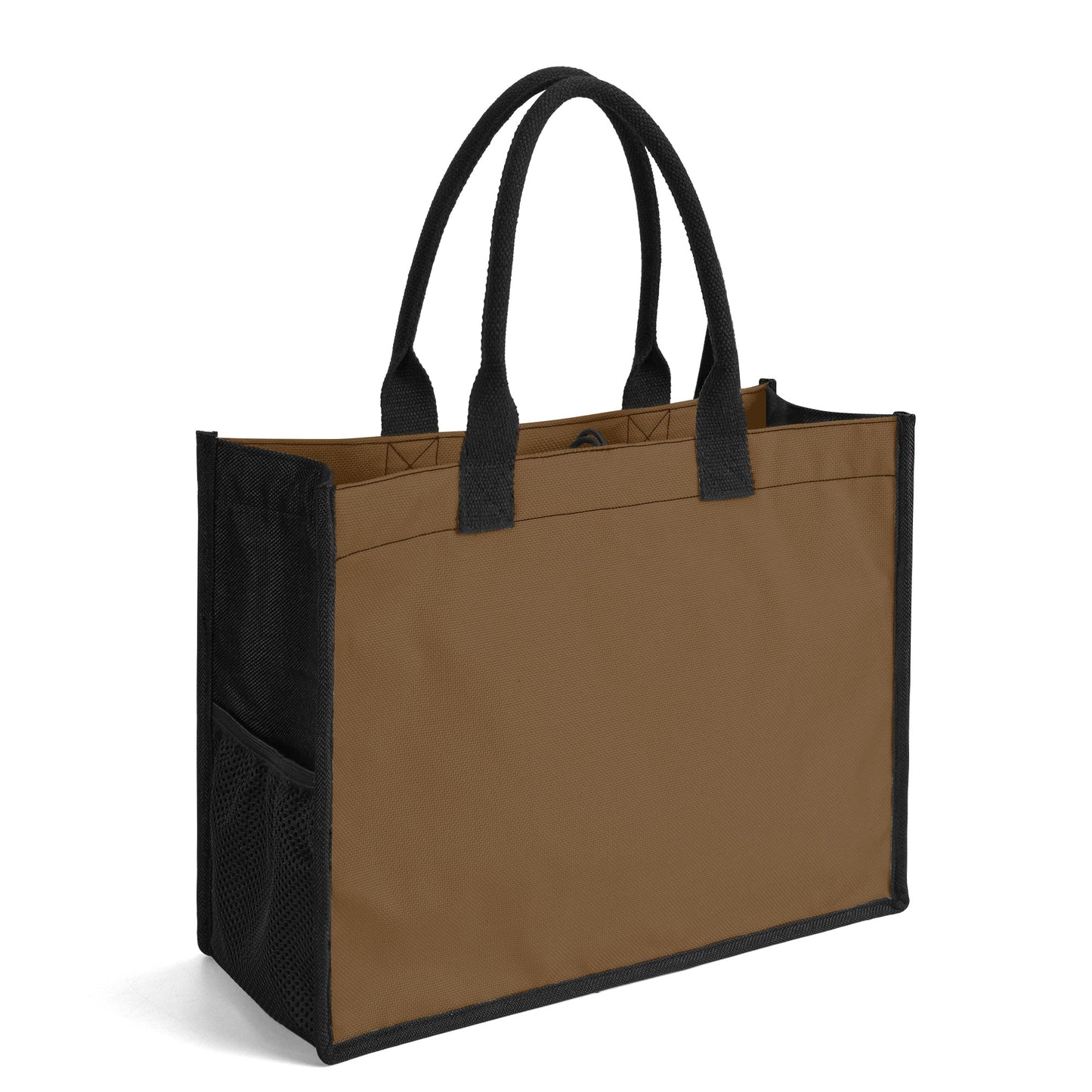 Braune Canvas Shopper Tasche Einkaufstasche JLR Design