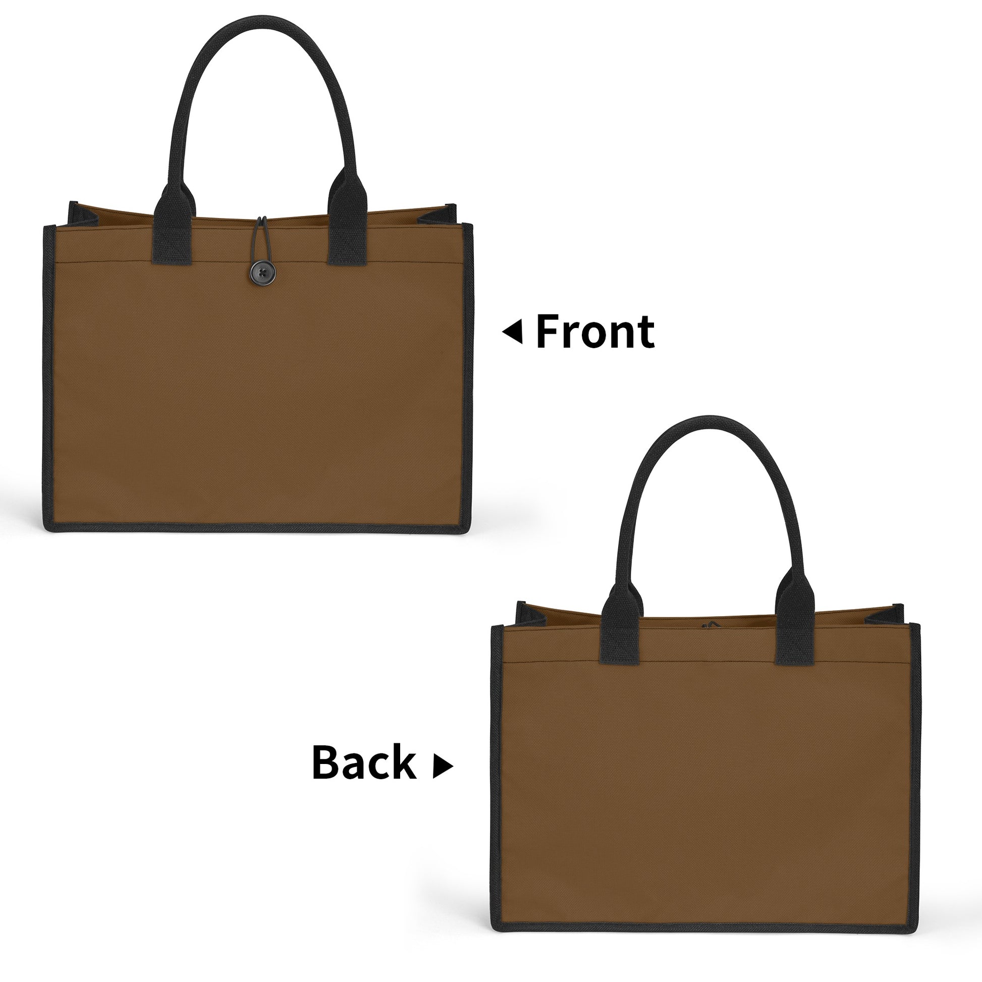 Braune Canvas Shopper Tasche Einkaufstasche JLR Design