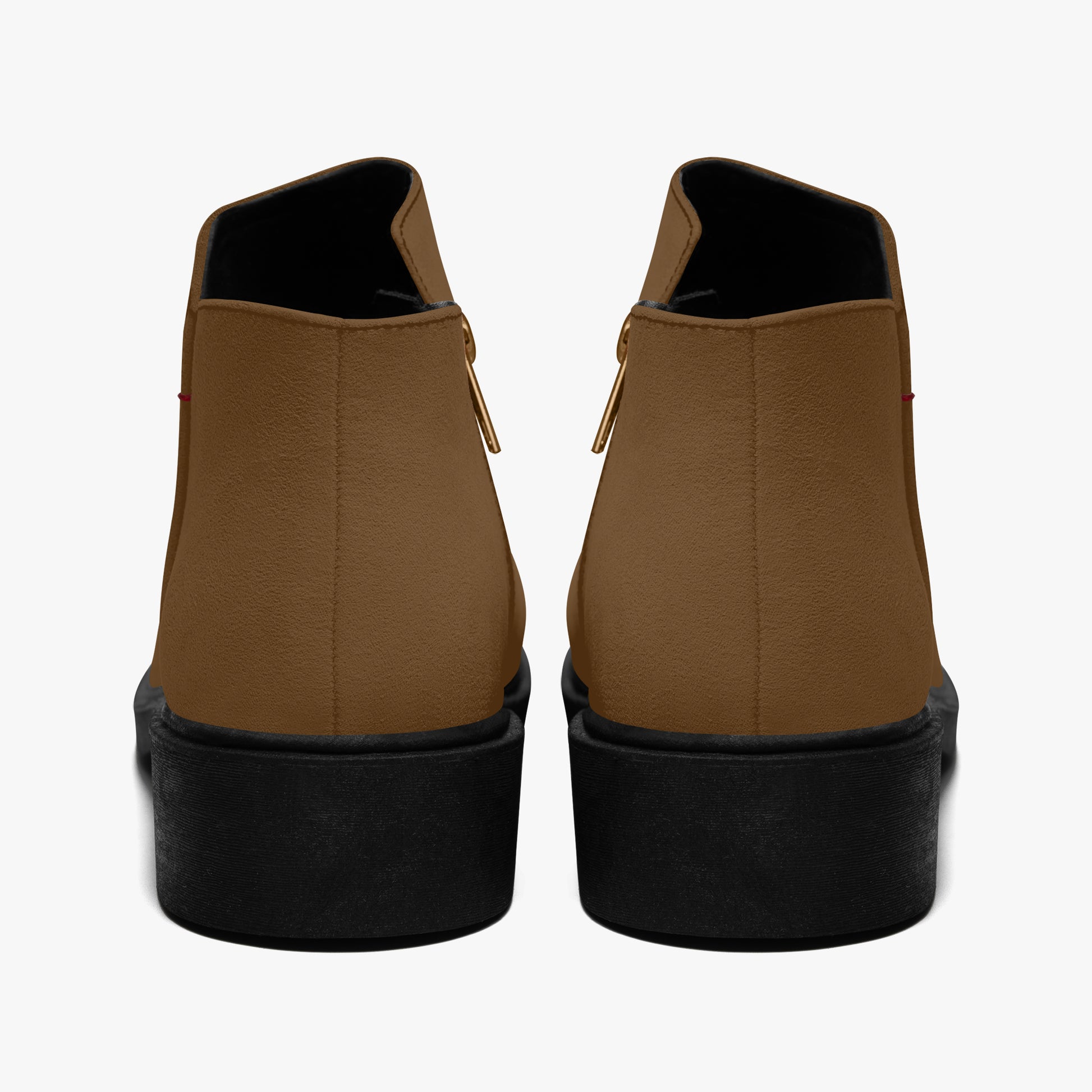 Braune elegante Reißverschluss-Stiefeletten Stiefeletten JLR Design