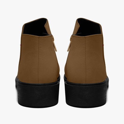 Braune elegante Reißverschluss-Stiefeletten Stiefeletten JLR Design