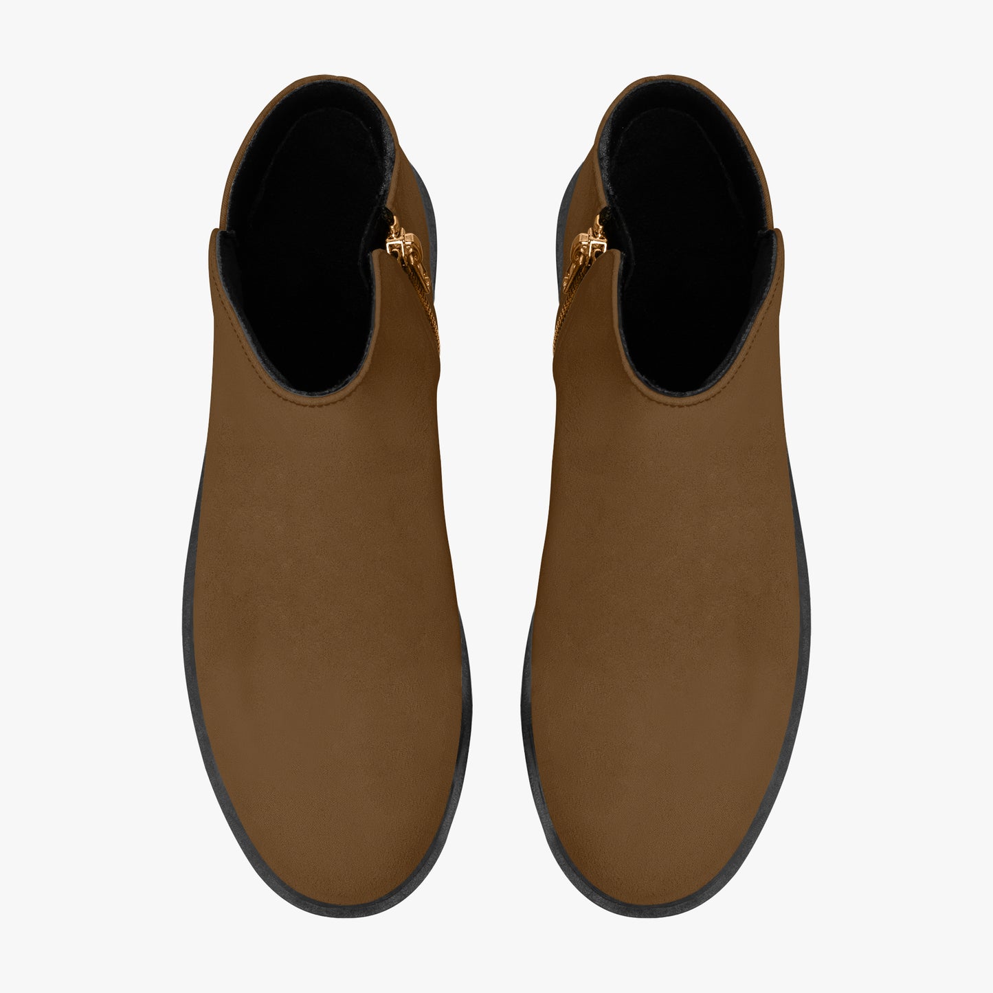 Braune elegante Reißverschluss-Stiefeletten Stiefeletten JLR Design