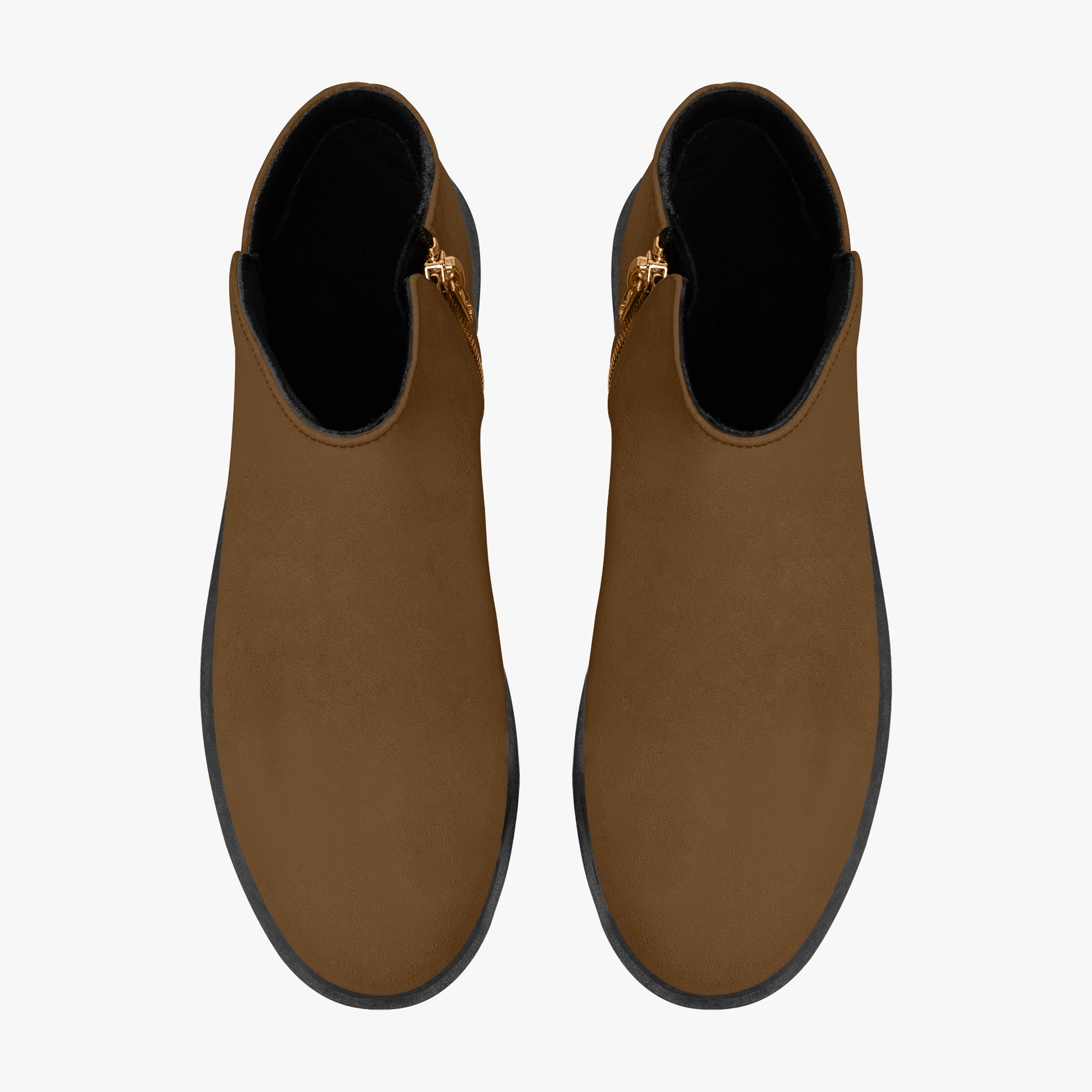 Braune elegante Reißverschluss-Stiefeletten Stiefeletten JLR Design