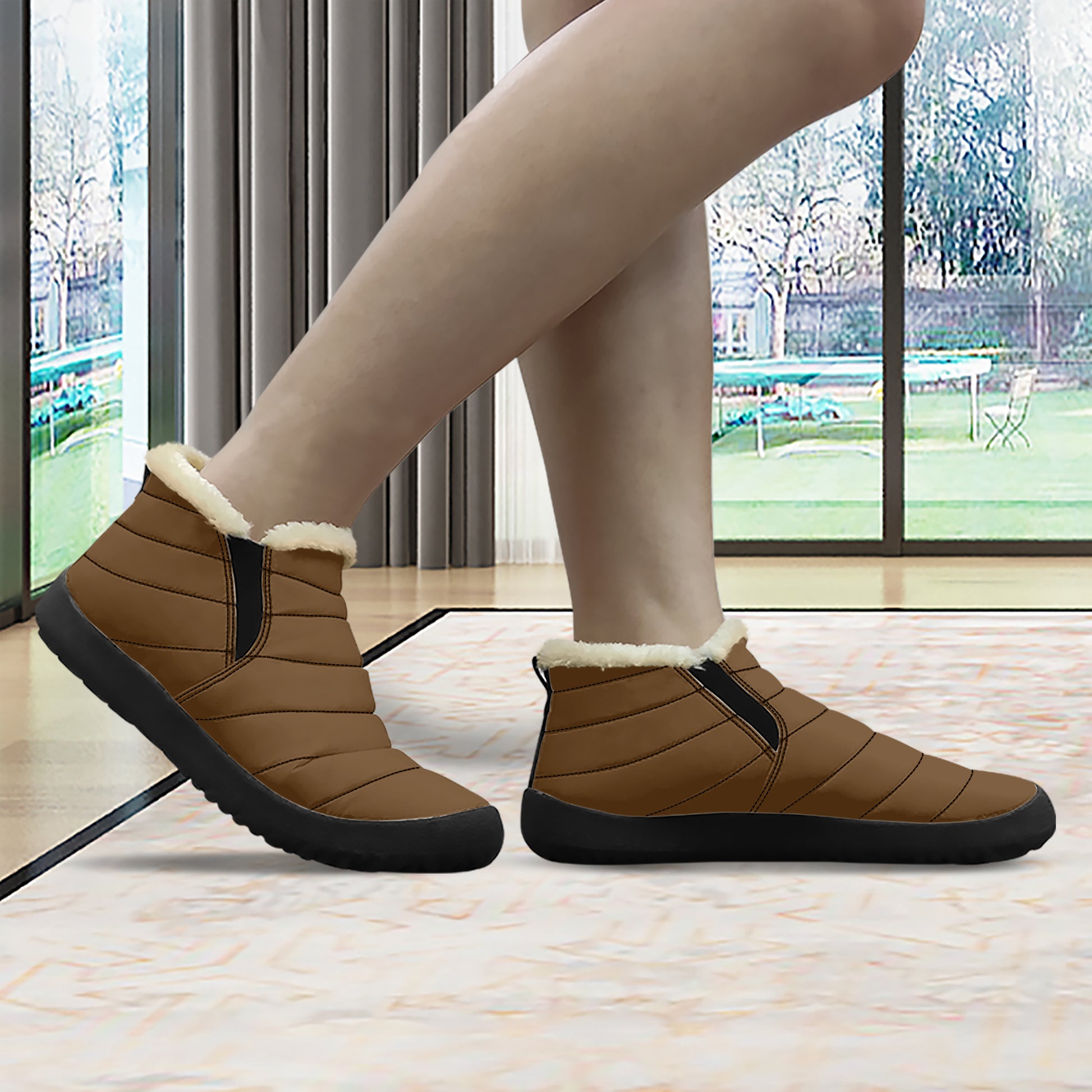 Braune Faux Fur Slipper Slipper JLR Design