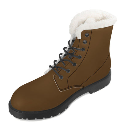 Braune Faux Fur Stiefel für Herren Lederstiefel 84.99 Braun, Faux, Fur, Herren, Lederstiefel JLR Design