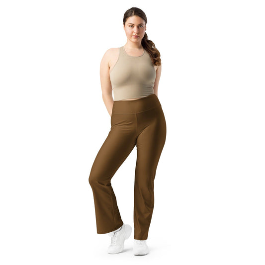 Braune High Waist Flare Leggings Flare Leggings JLR Design