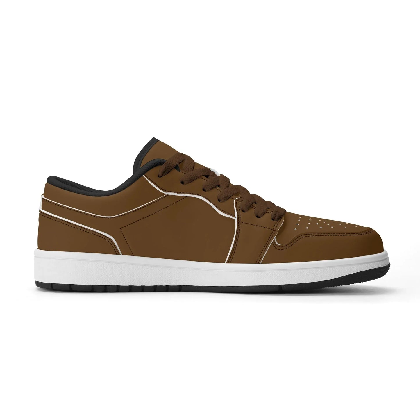 braune-low-top-leder-sneaker-fur-damen-sneaker-jlr-design-18063 - JLR Design
