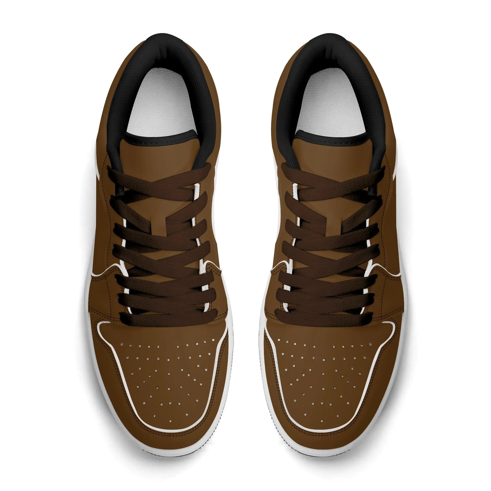 braune-low-top-leder-sneaker-fur-damen-sneaker-jlr-design-15003 - JLR Design