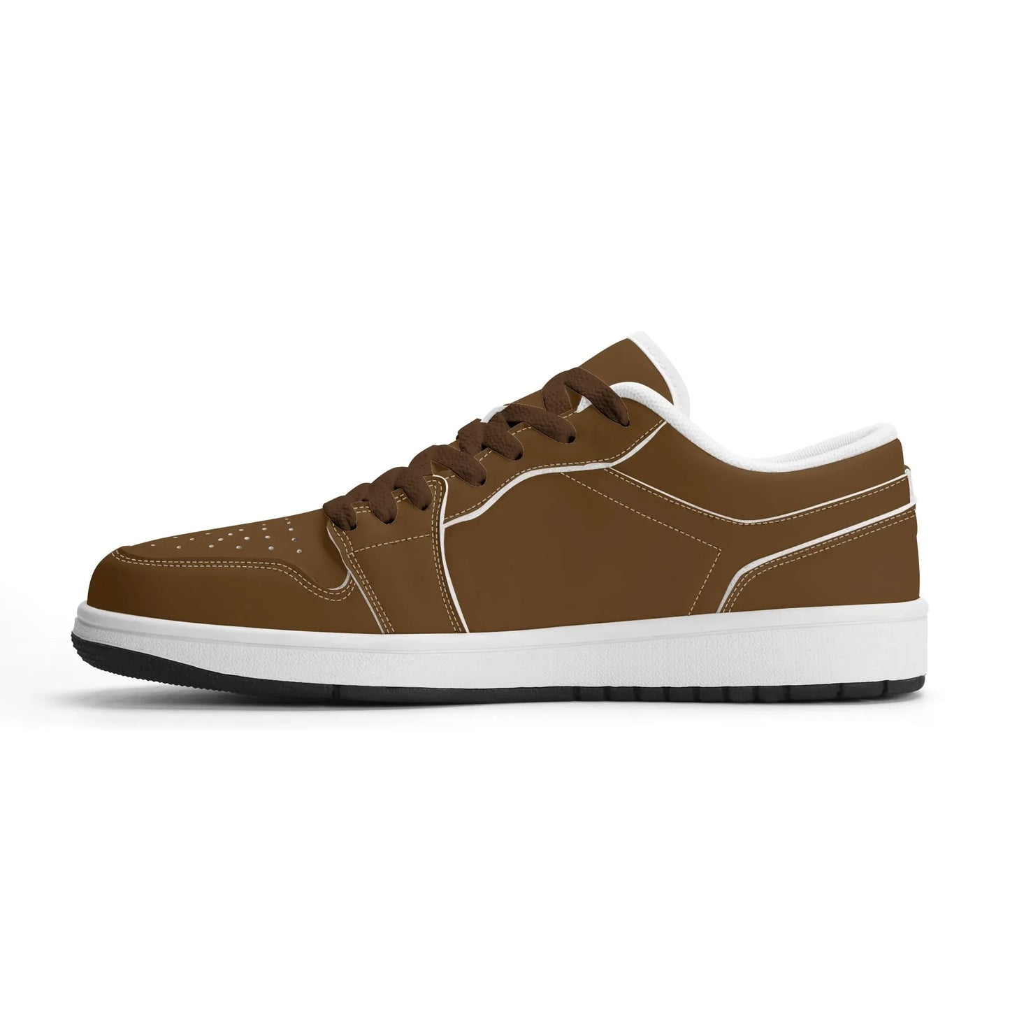 braune-low-top-leder-sneaker-fur-damen-sneaker-jlr-design-15669 - JLR Design