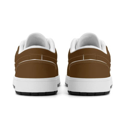 braune-low-top-leder-sneaker-fur-damen-sneaker-jlr-design-33050 - JLR Design