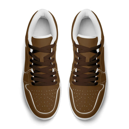 braune-low-top-leder-sneaker-fur-damen-sneaker-jlr-design-64330 - JLR Design