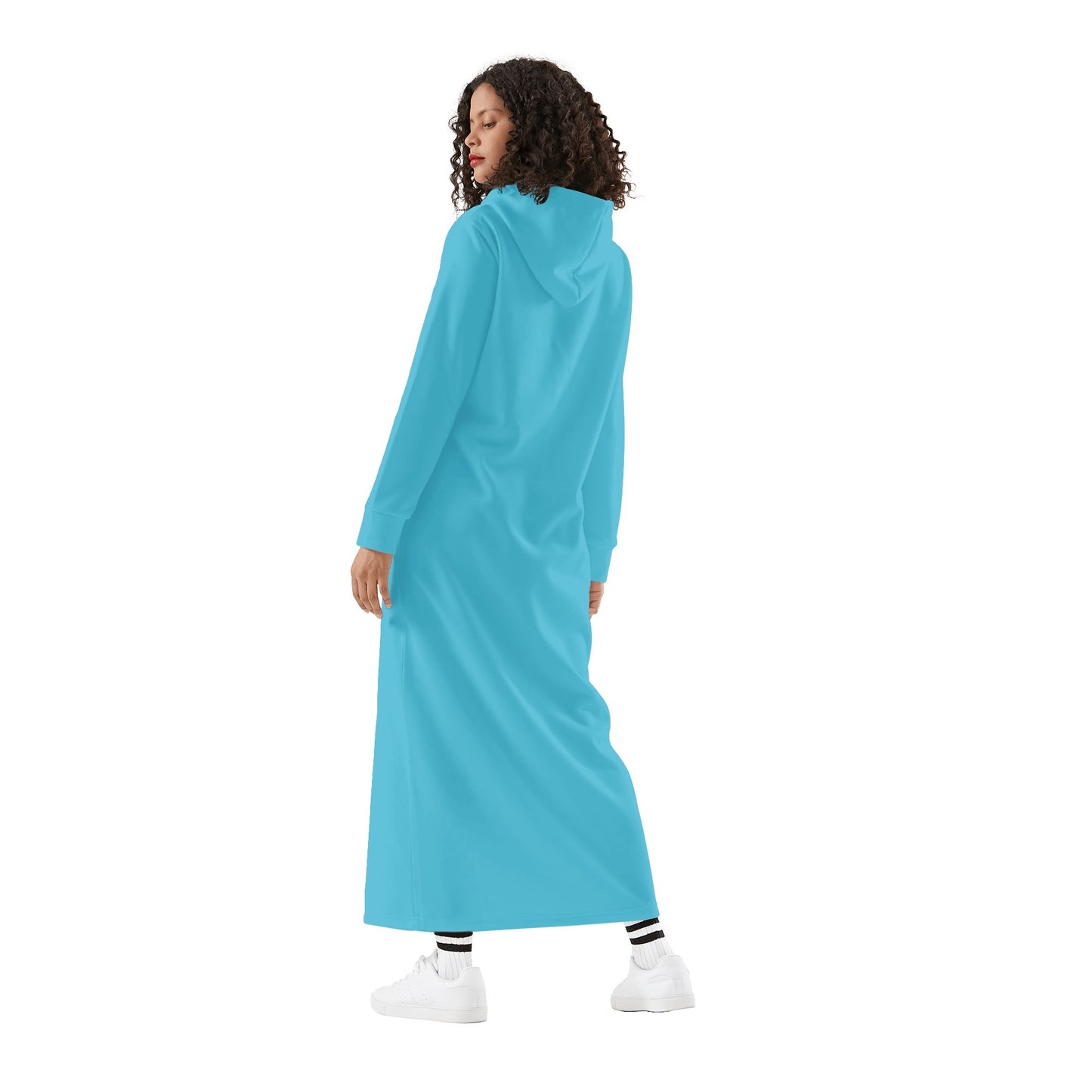 Bright Summer Sky bequemes leichtes Hoodie Kleid Hoodiekleid JLR Design