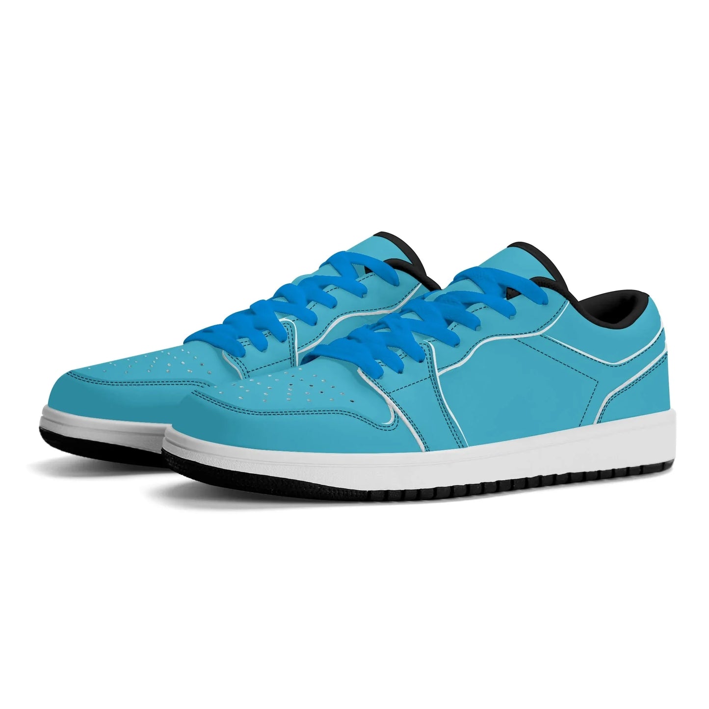 bright-summer-sky-low-top-leder-sneaker-fur-damen-sneaker-jlr-design-52130 - JLR Design